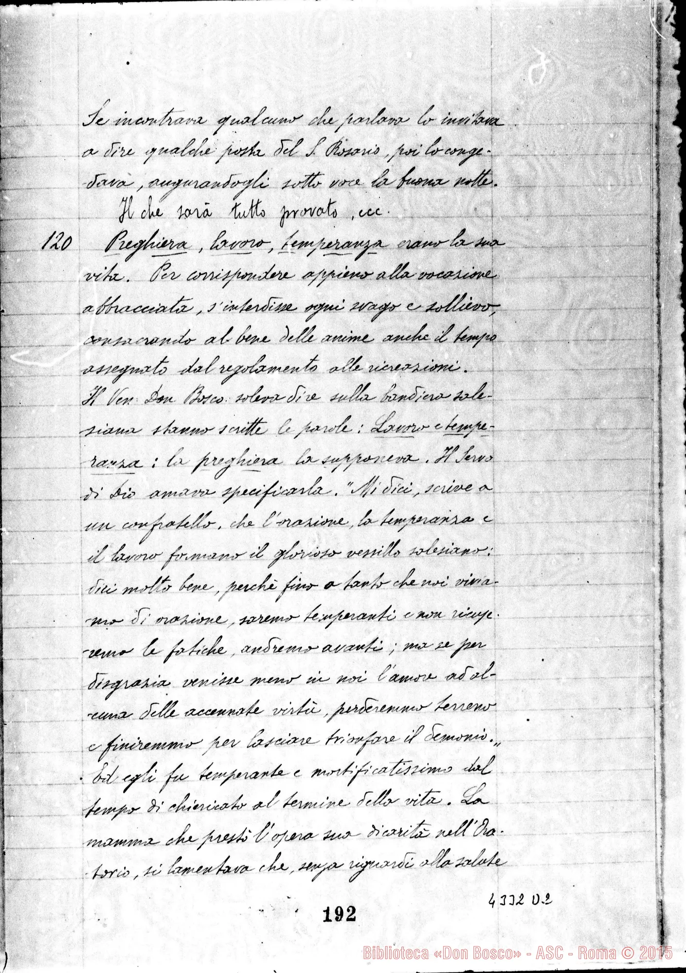 Fotogramma D 2 — Temperanza eroica