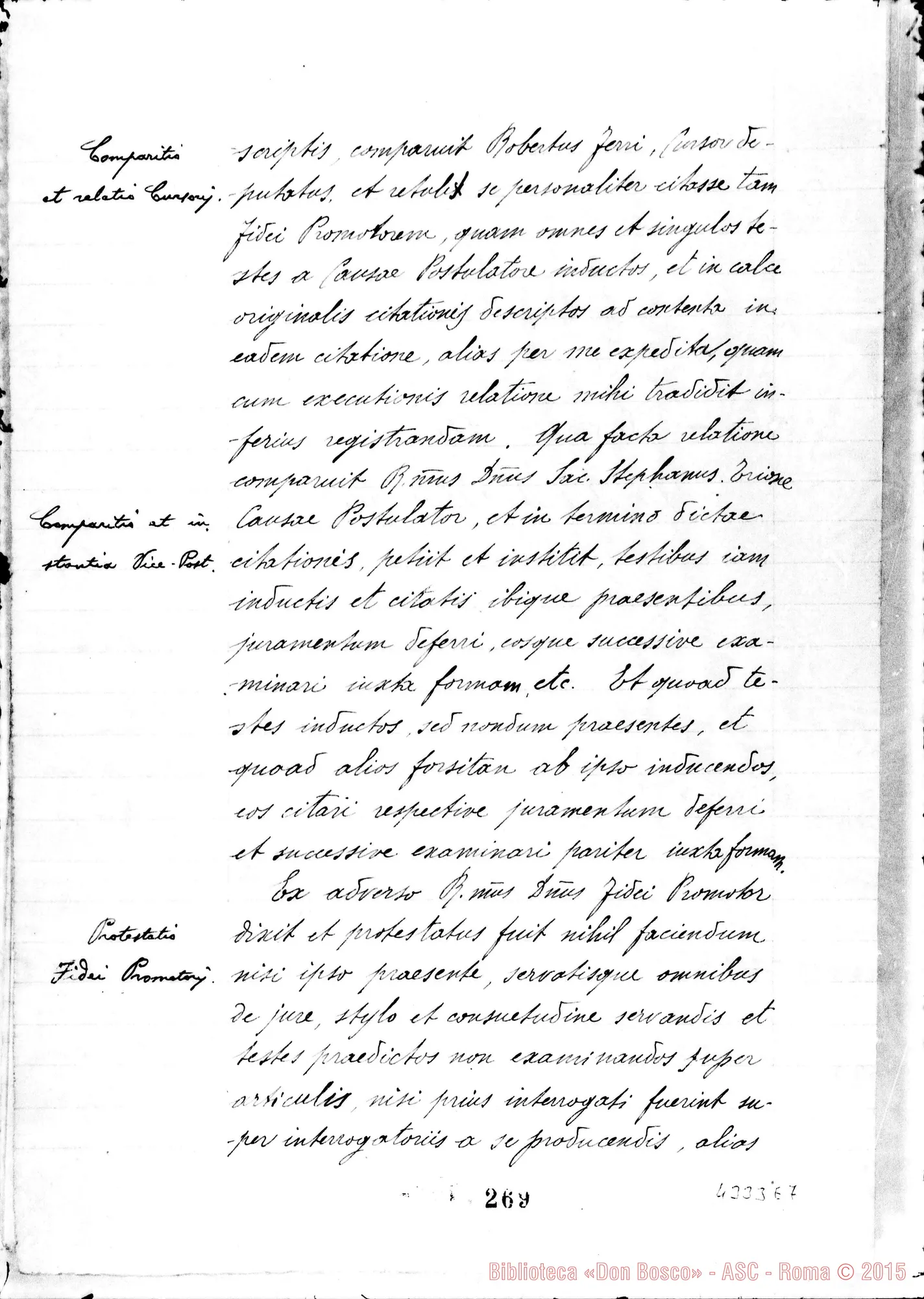 Fotogramma E 7 — Notula testium E comparitio: