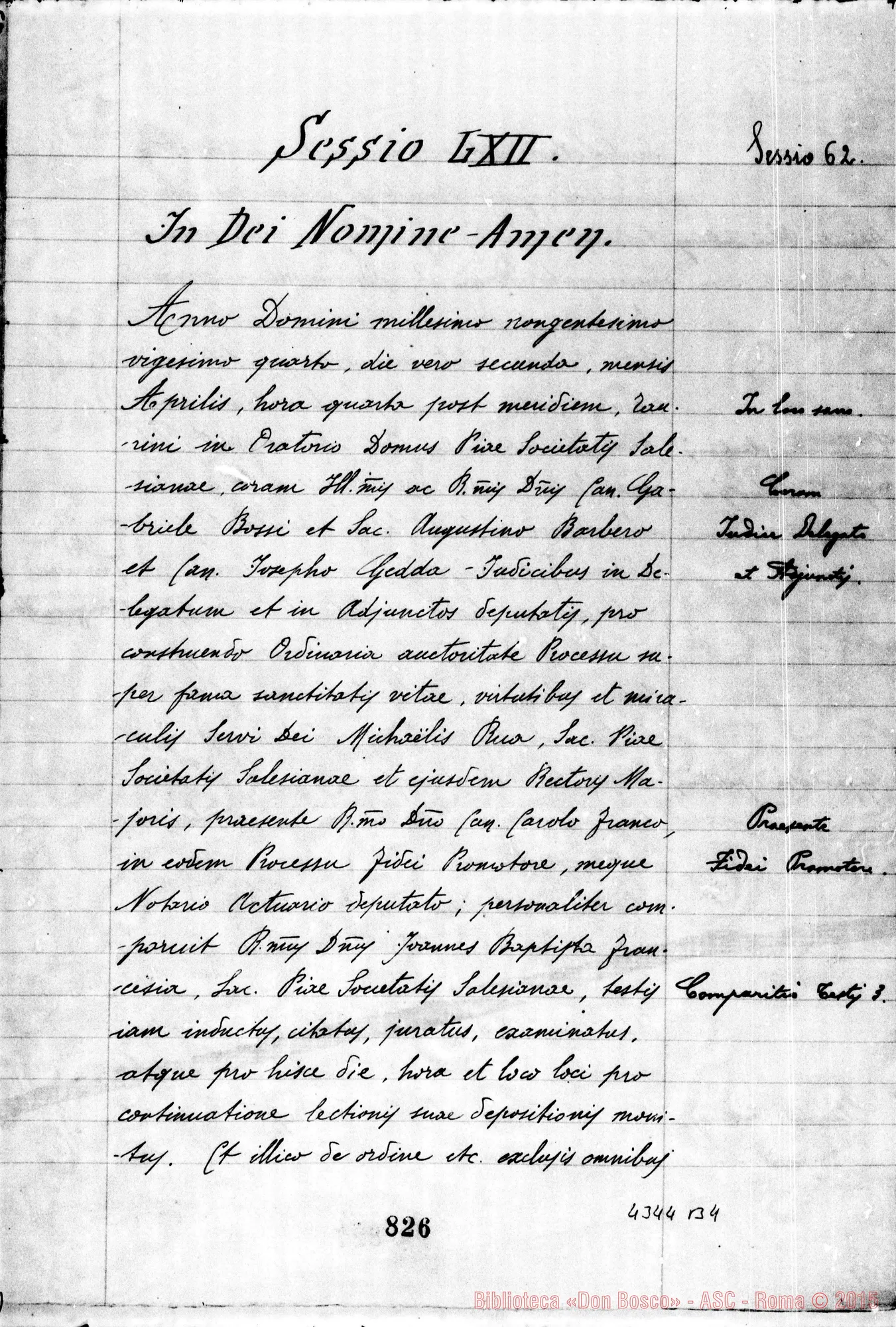 Fotogramma B 4 — Francesia Gio. Batt., sac. SDB