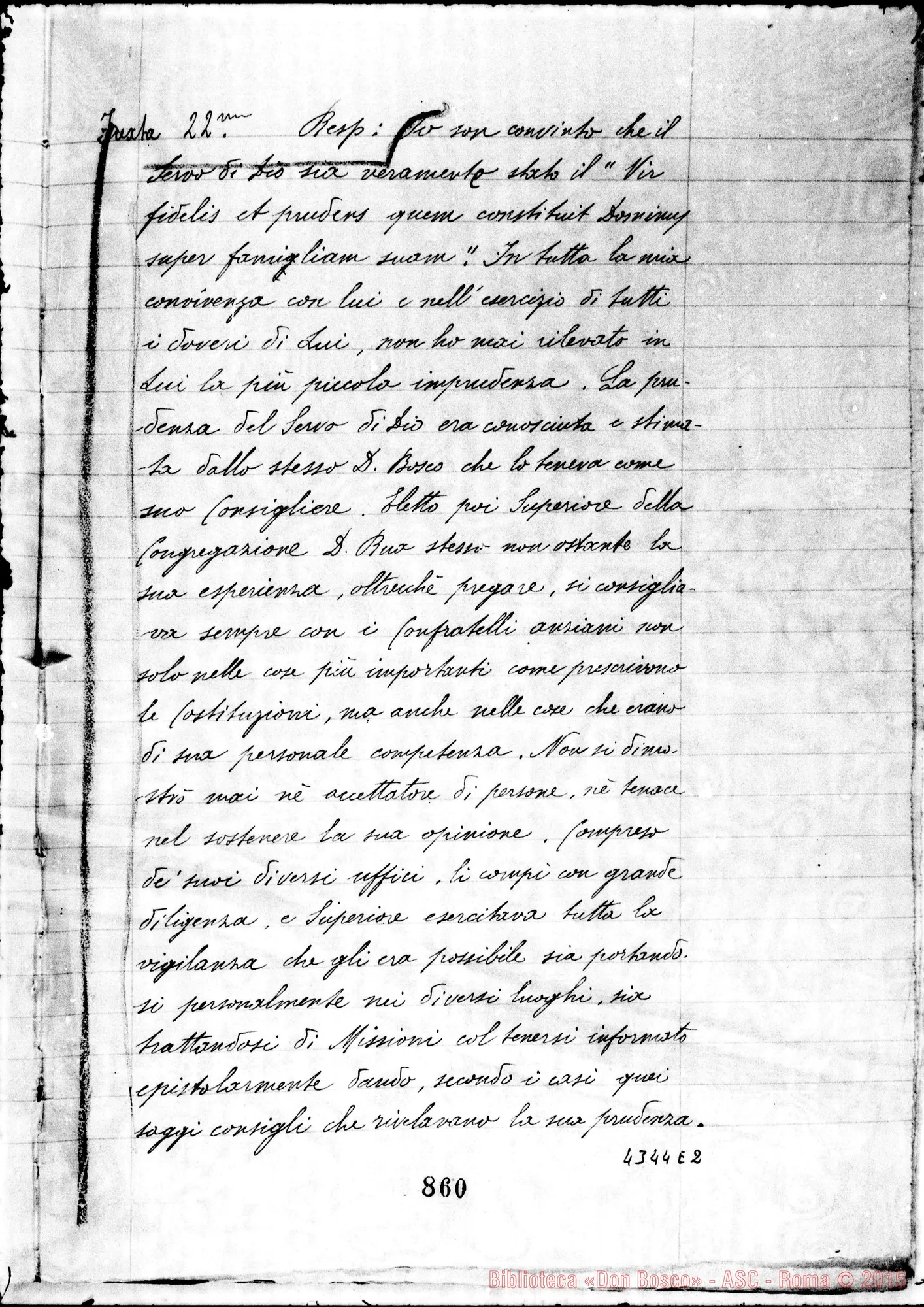 Fotogramma E 2 — Cagliero Giovanni, cardinale