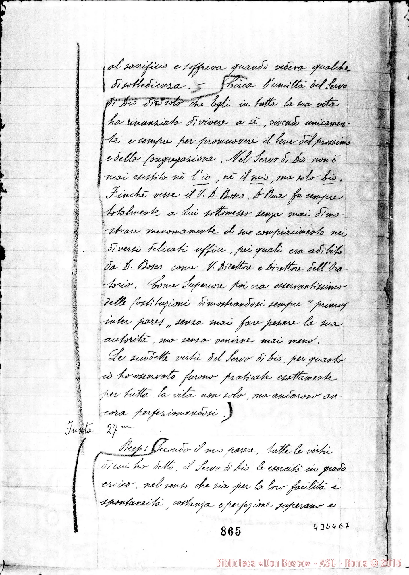 Fotogramma E 7 — Cagliero Giovanni, cardinale
