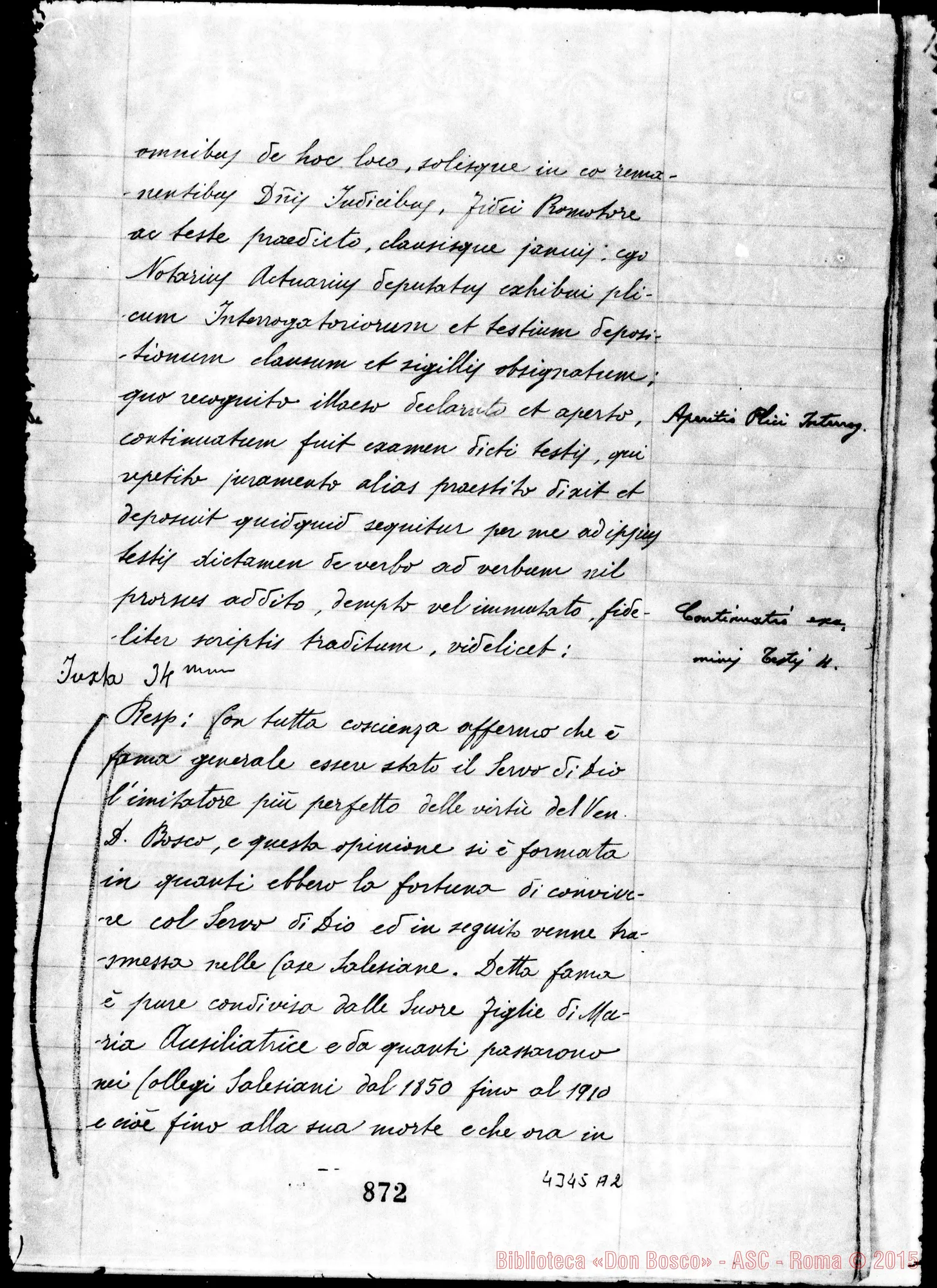 Fotogramma A 2 — Cagliero Giovanni, cardinale