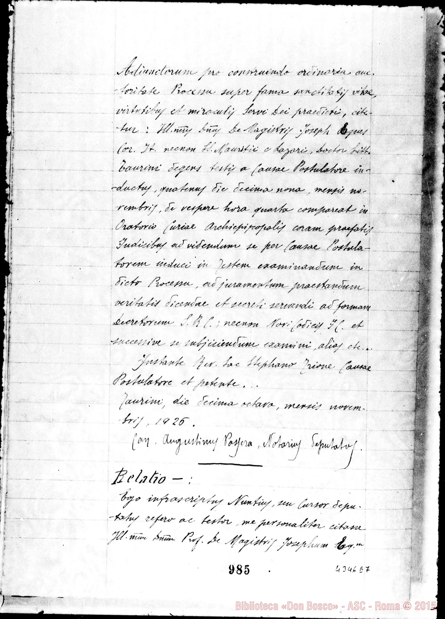 Fotogramma E 7 — De Magistris Giuseppe, professore