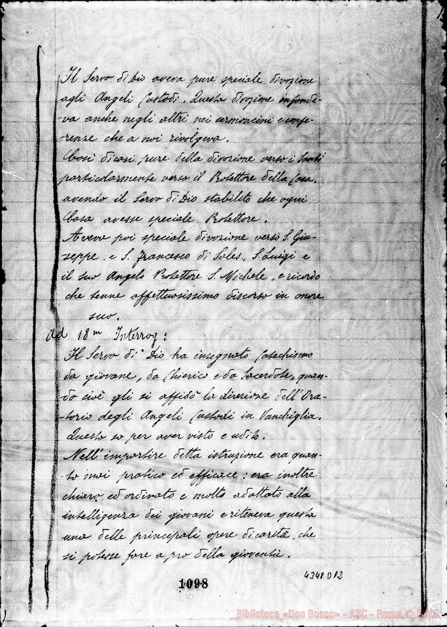 Fotogramma D 12 — Saluzzo Lorenzo, sac. SDB