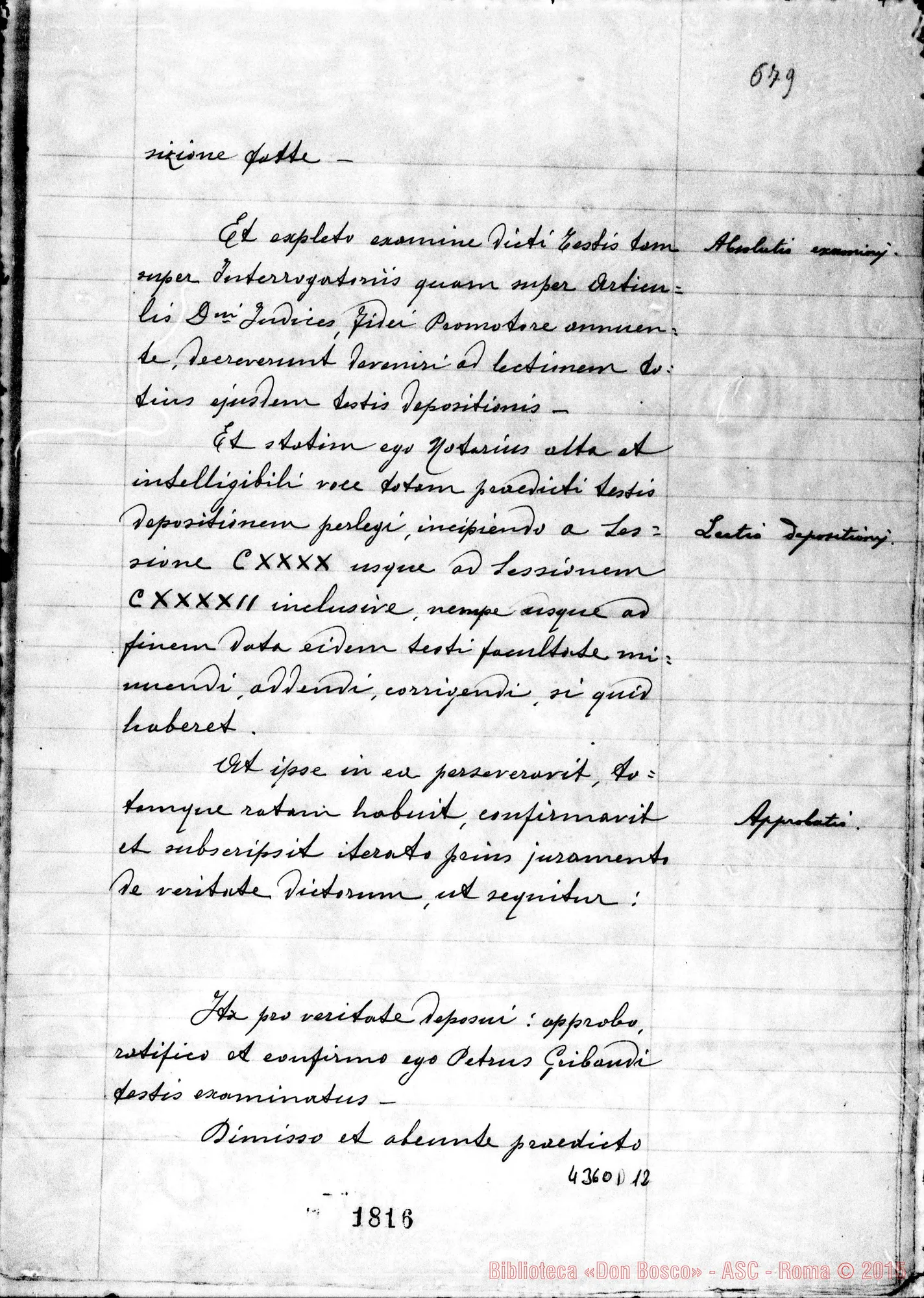 Fotogramma D 12 — Gribaudi Pietro, sac. commendatore