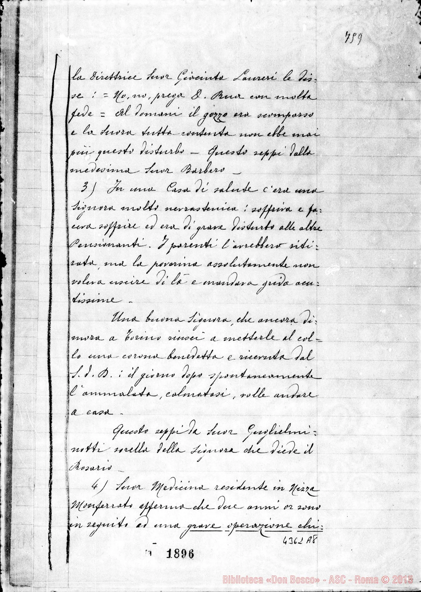Fotogramma A 8 — Sorbone Enrichetta, suora F.M.A.