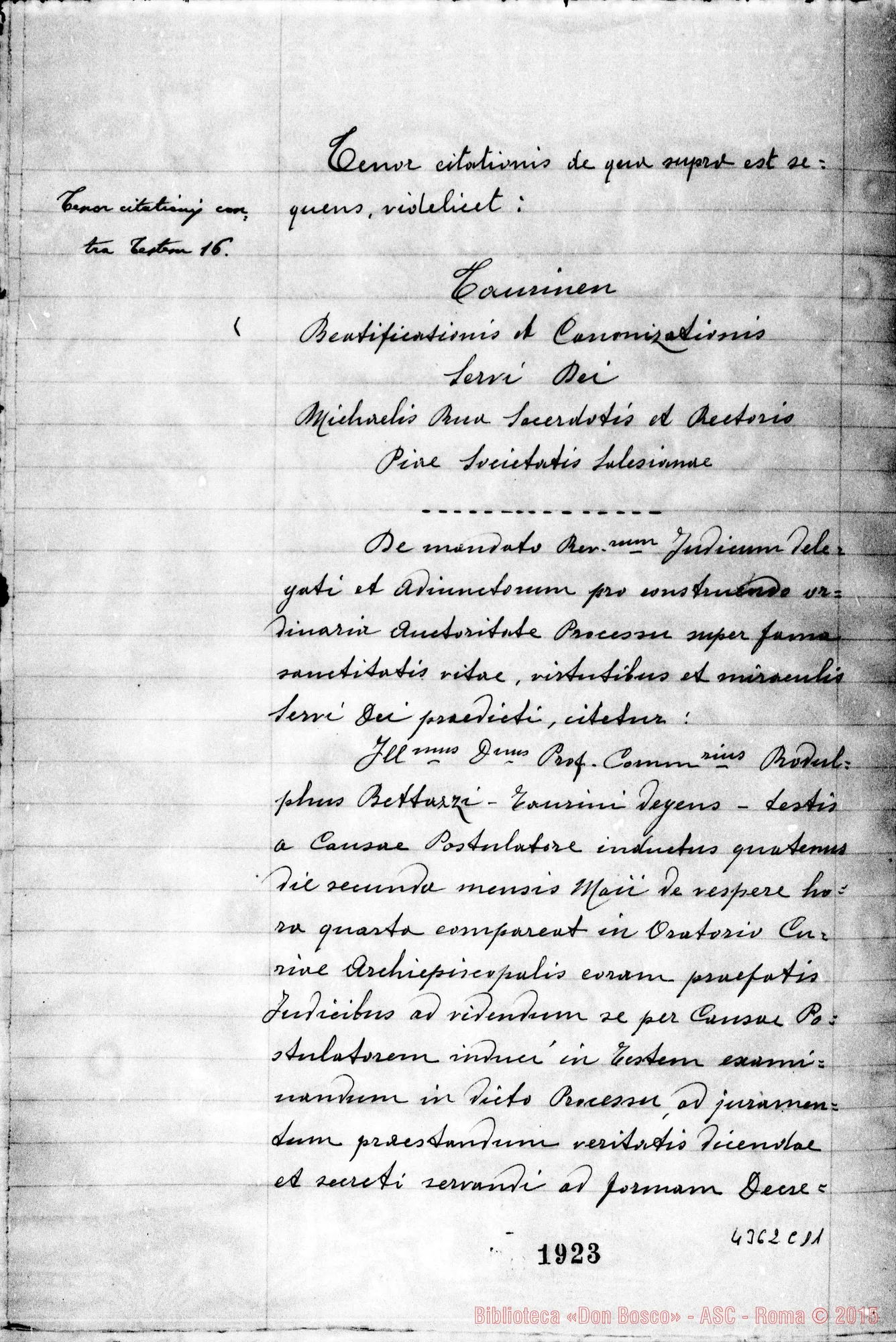 Fotogramma C 11 — Bettazzi Rodolfo, professore