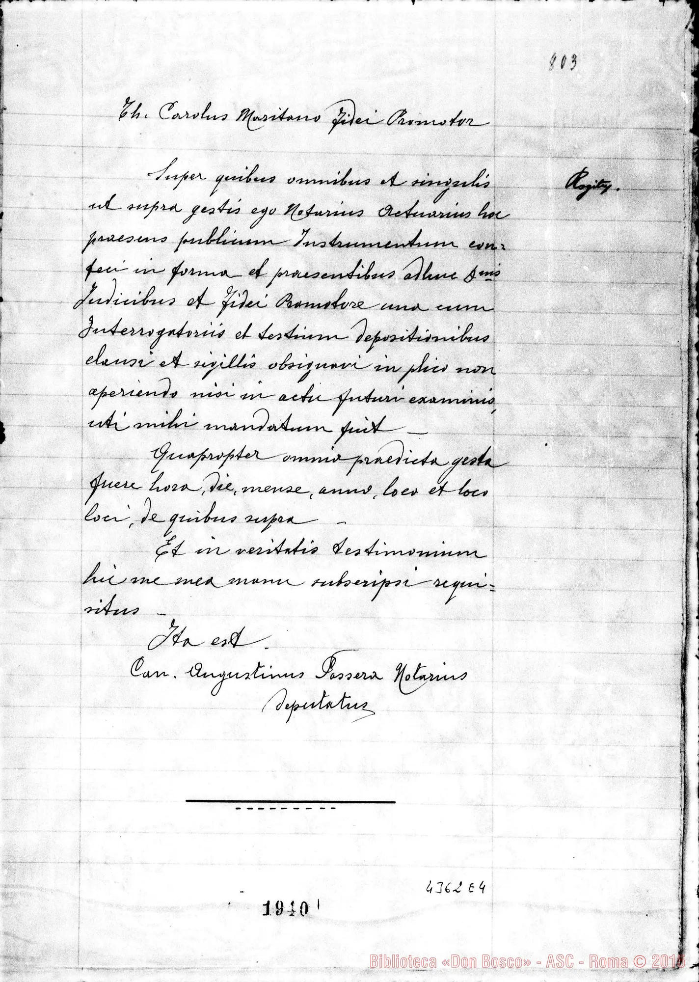 Fotogramma E 4 — Bettazzi Rodolfo, professore