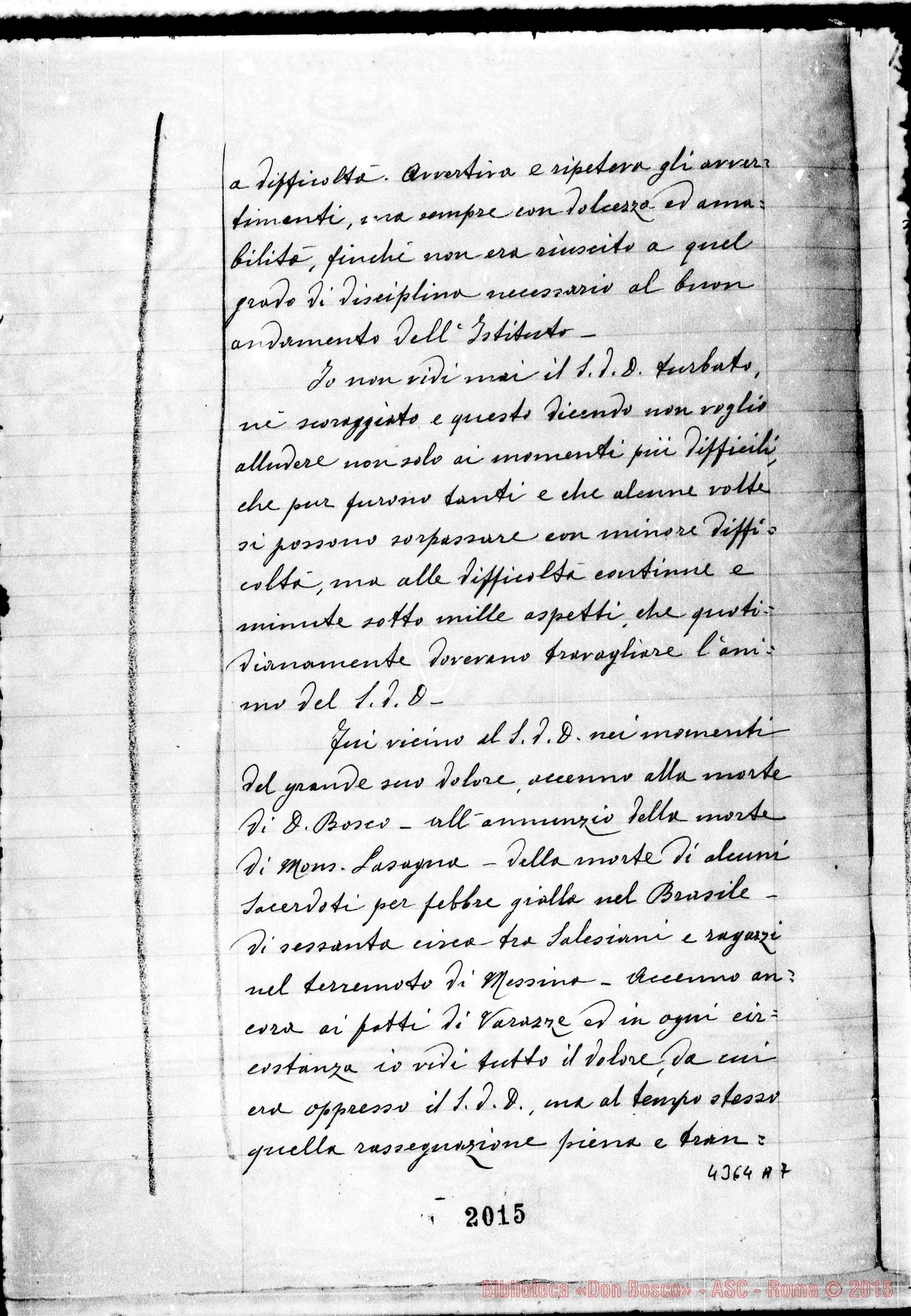 Fotogramma A 7 — Rinaldi Filippo, sac. Rettor Maggiore