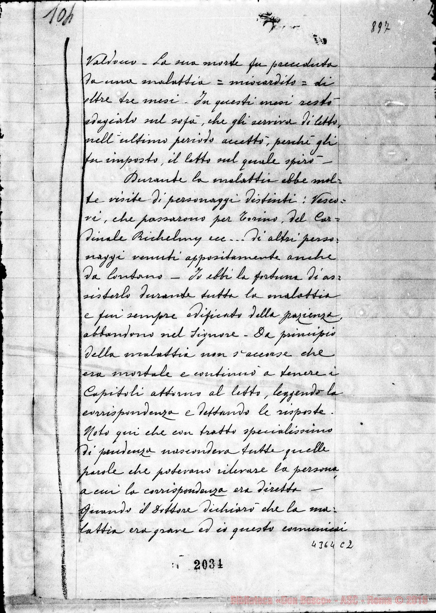 Fotogramma C 2 — Rinaldi Filippo, sac. Rettor Maggiore