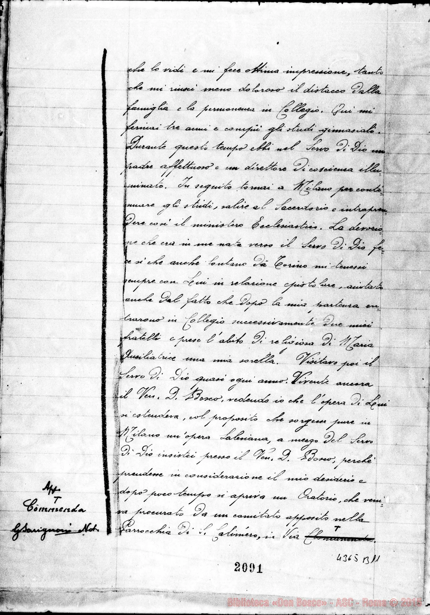 Fotogramma B 11 — Rigoli Angelo, mons., prevosto di Somma Lombardo