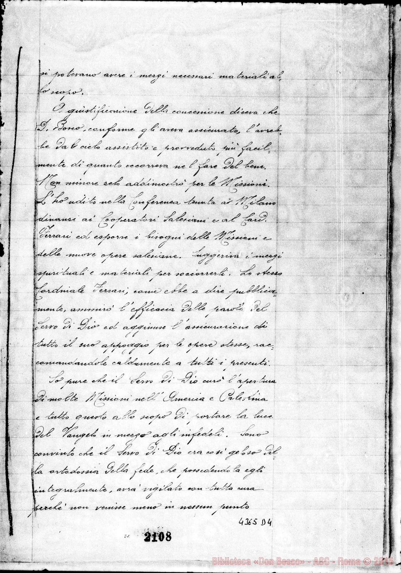 Fotogramma D 4 — Rigoli Angelo, mons., prevosto di Somma Lombardo