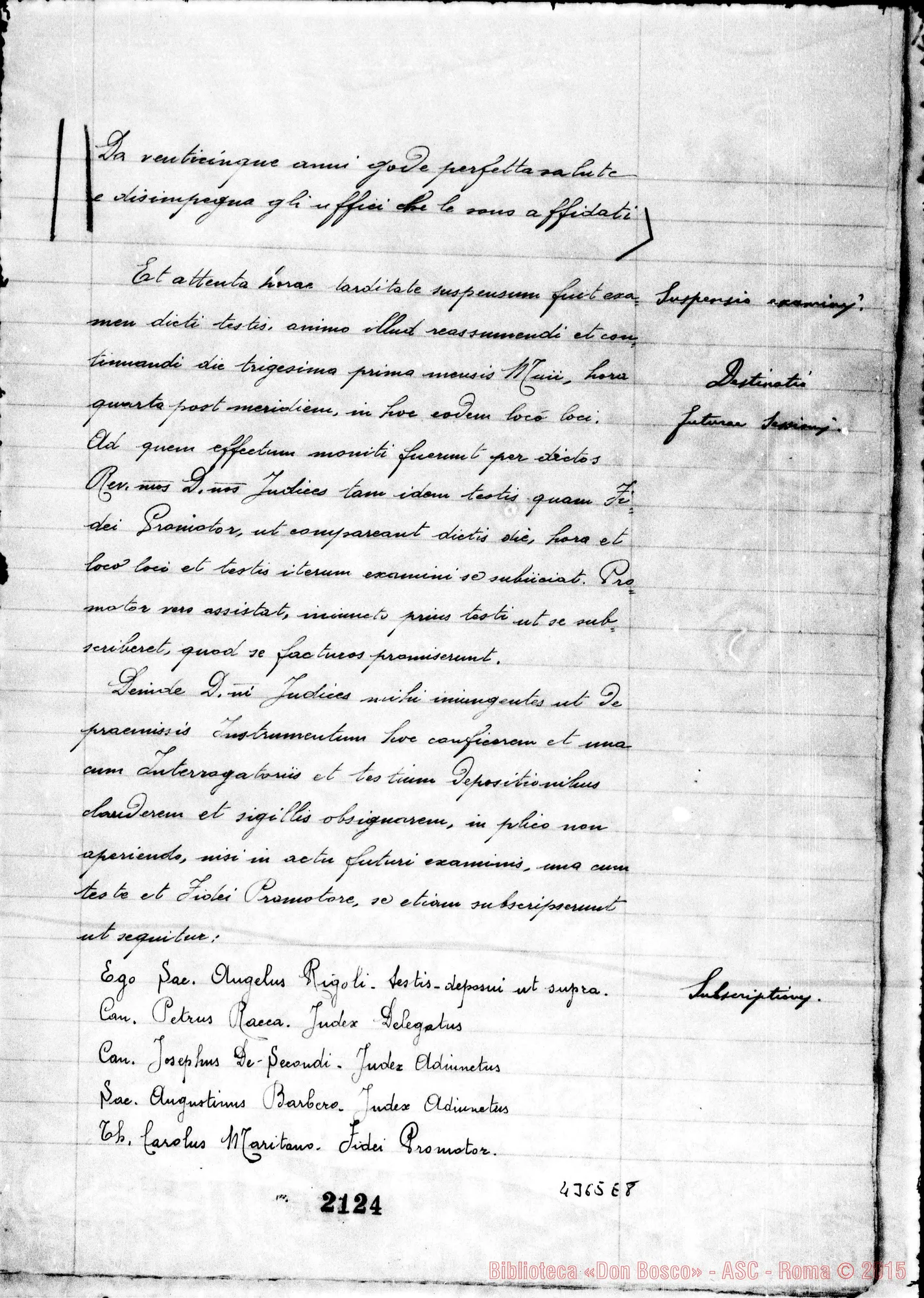 Fotogramma E 8 — Rigoli Angelo, mons., prevosto di Somma Lombardo