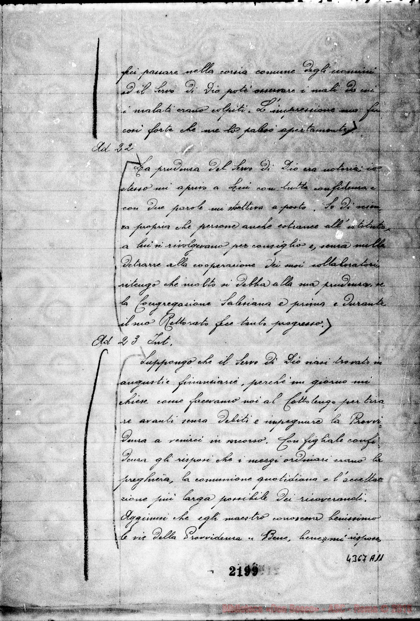 Fotogramma A 11 — Sanguinetti Agostino, sac. della Piccola Casa della Divina Provvidenza