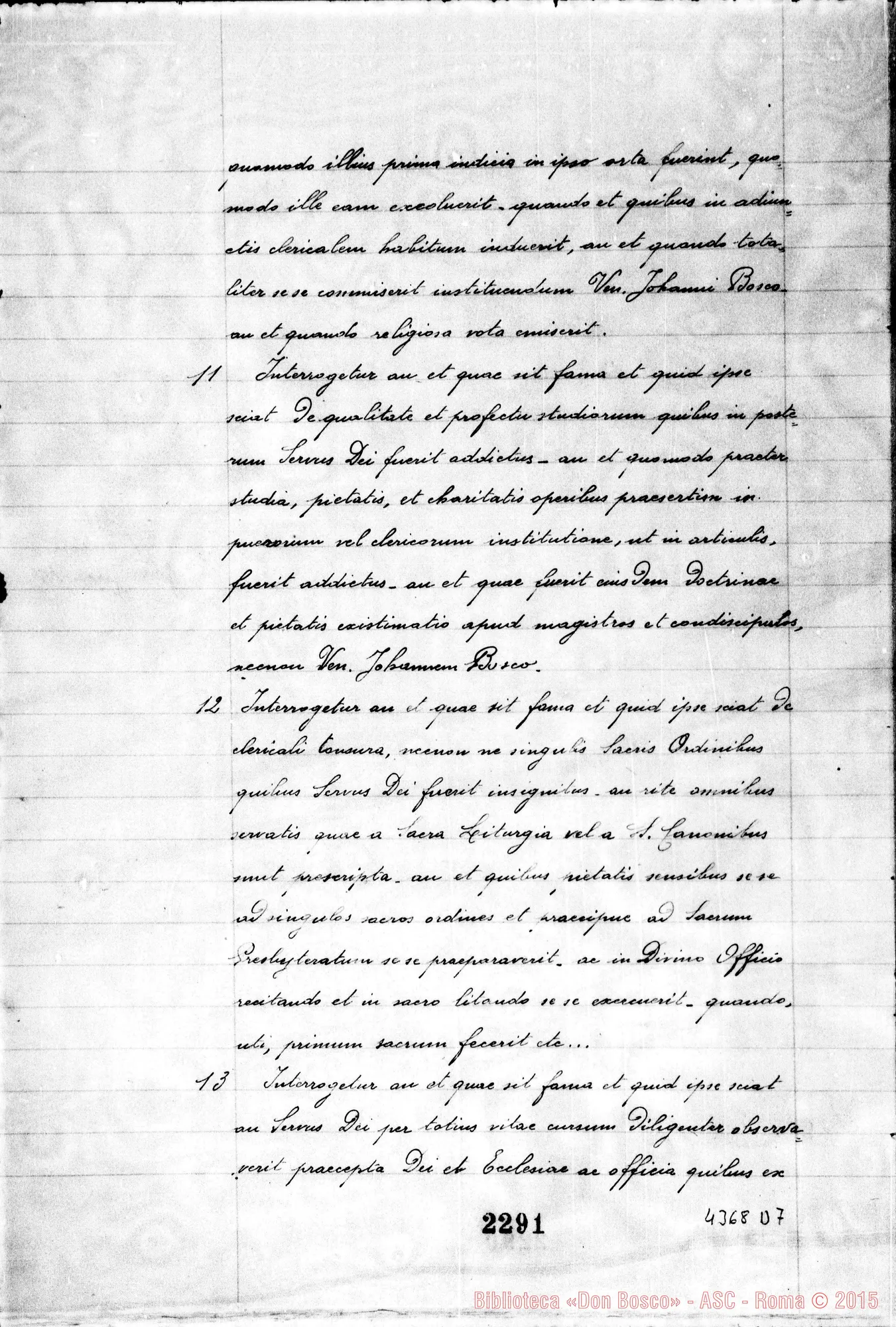 Fotogramma D 7 — Destinatio futurae sessionis et alia