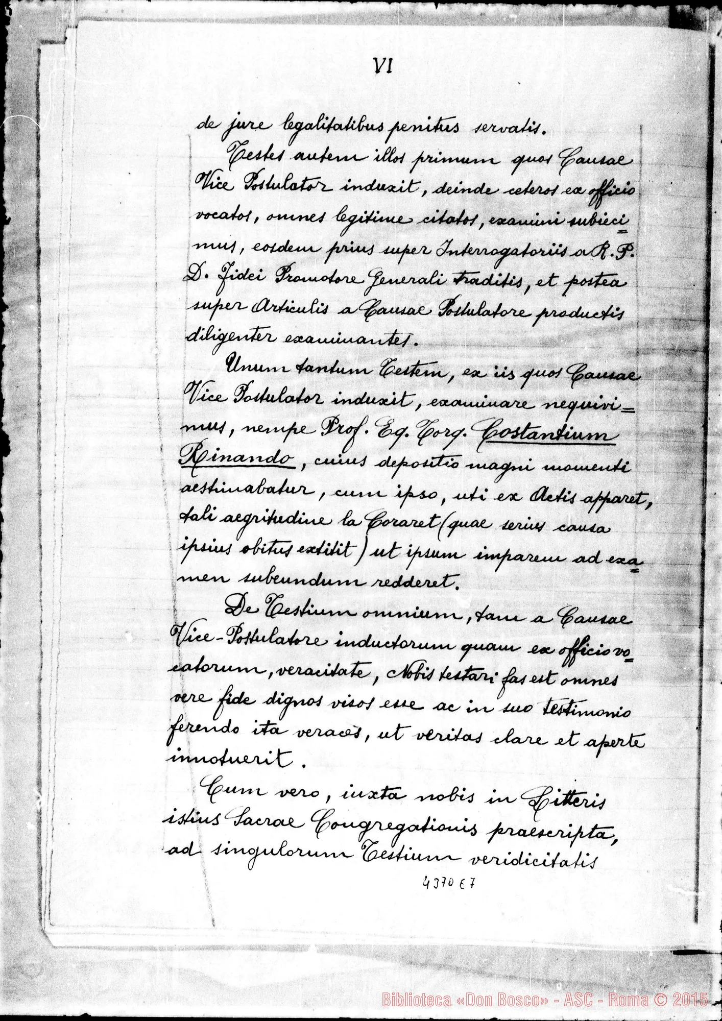 Fotogramma E 7 — Acta Praeliminaria