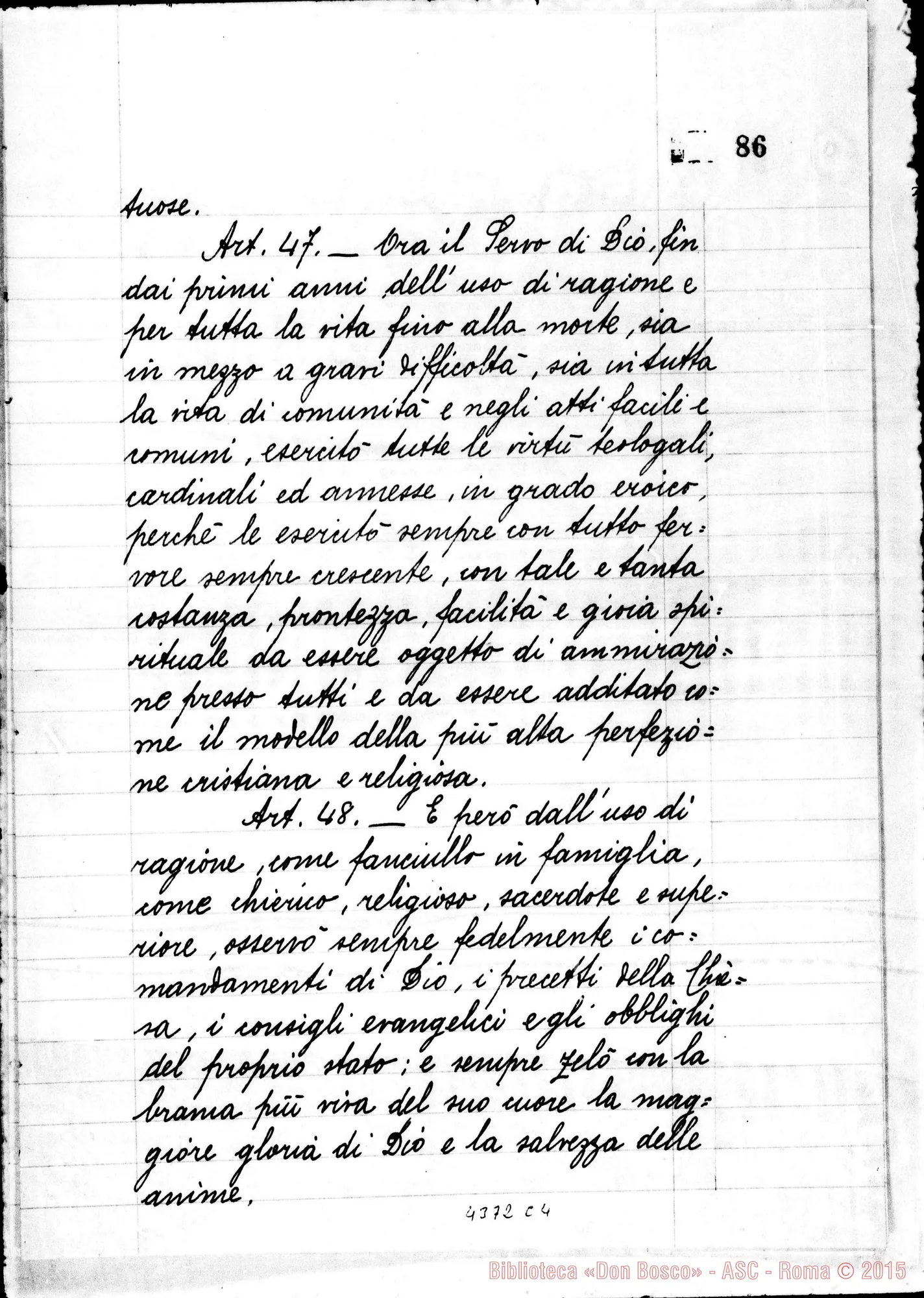 Fotogramma C 4 — Positiones et articuli. Presentai Franciscus Tomasetti