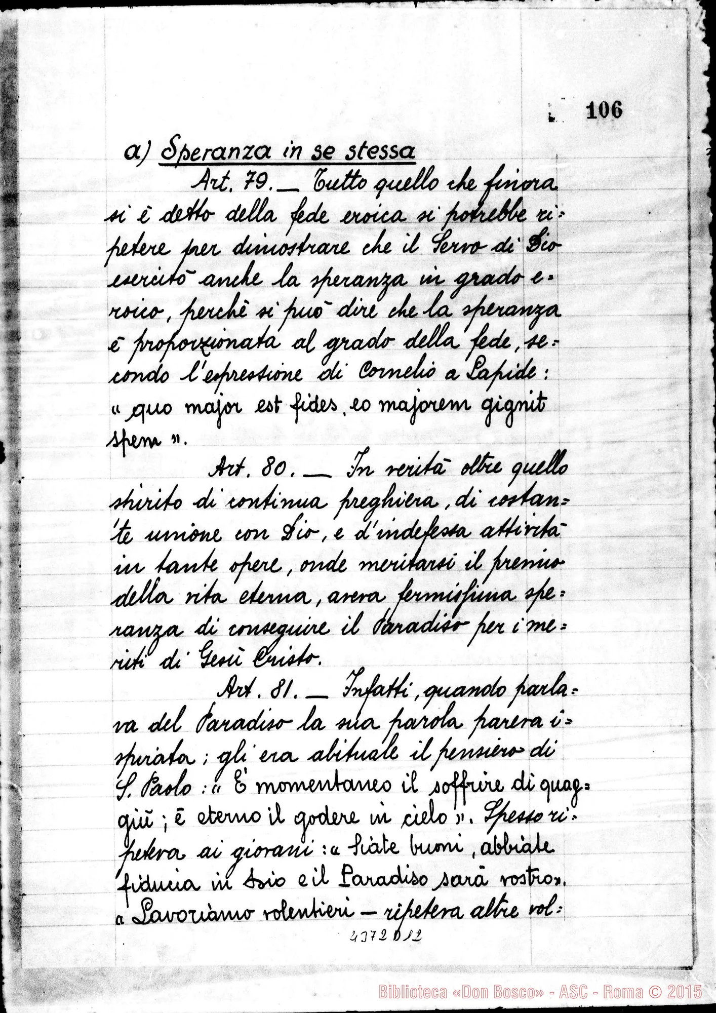 Fotogramma D 12 — Positiones et articuli. Presentai Franciscus Tomasetti