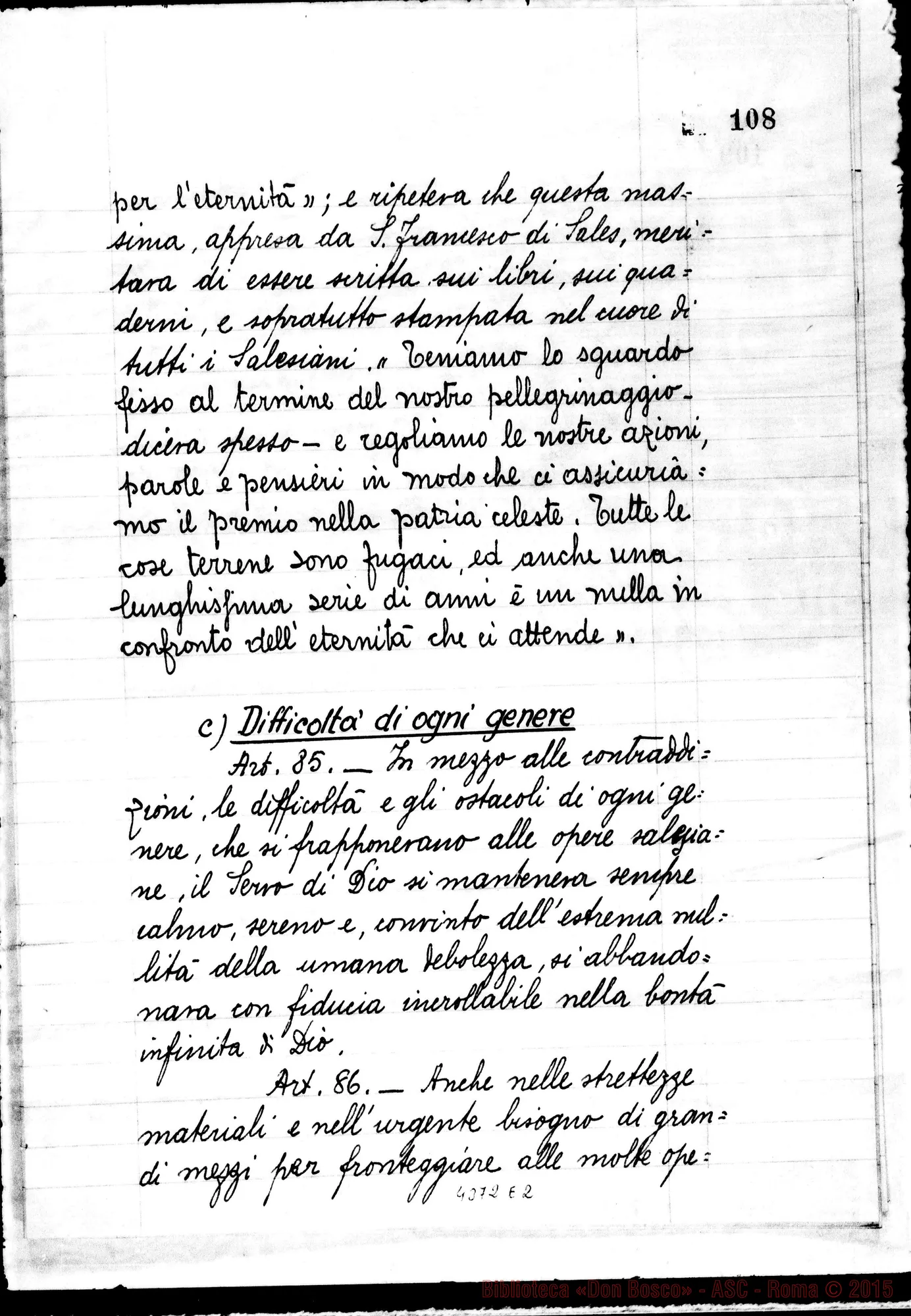 Fotogramma E 2 — Positiones et articuli. Presentai Franciscus Tomasetti