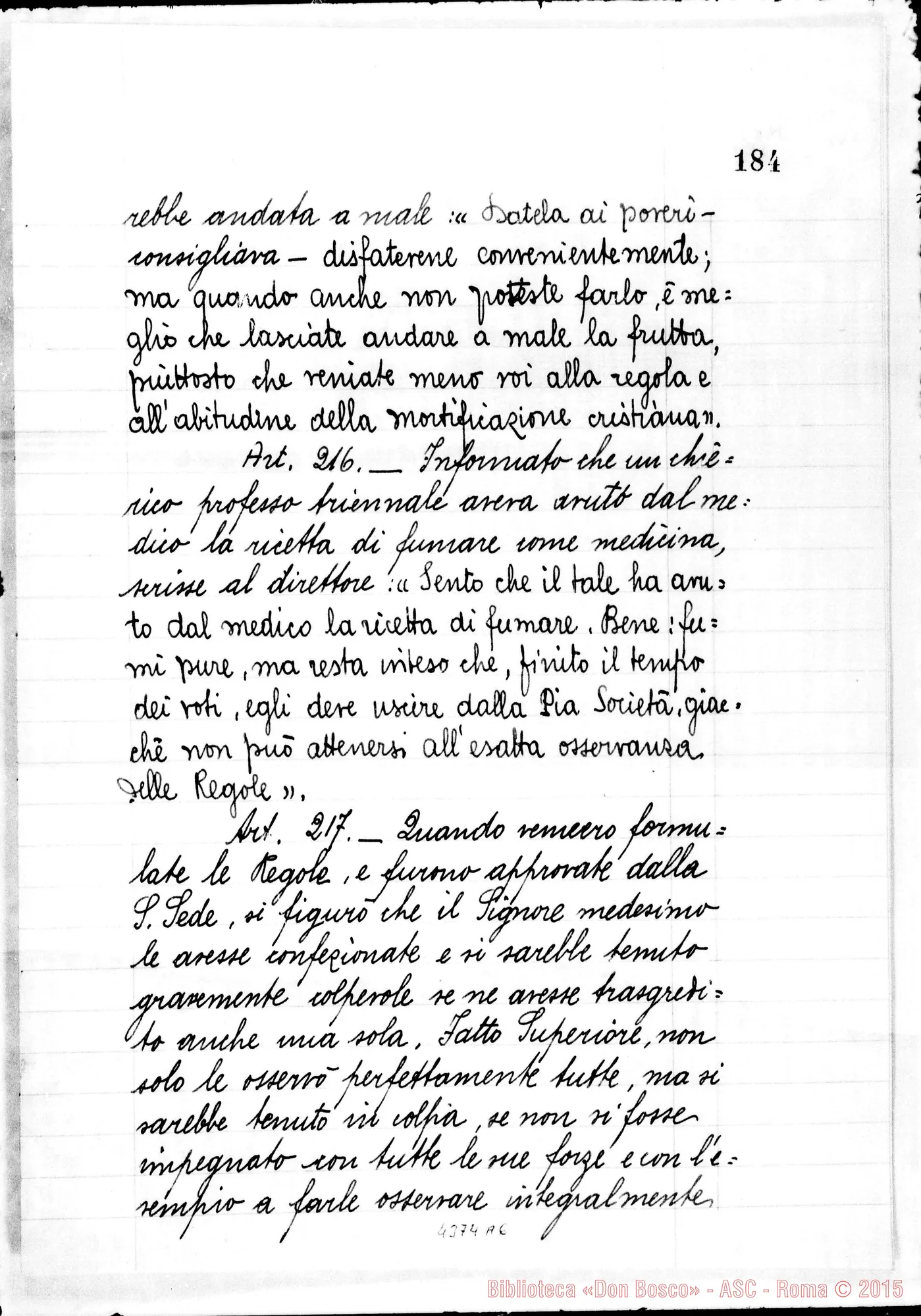 Fotogramma A 6 — Positiones et articuli. Presentai Franciscus Tomasetti