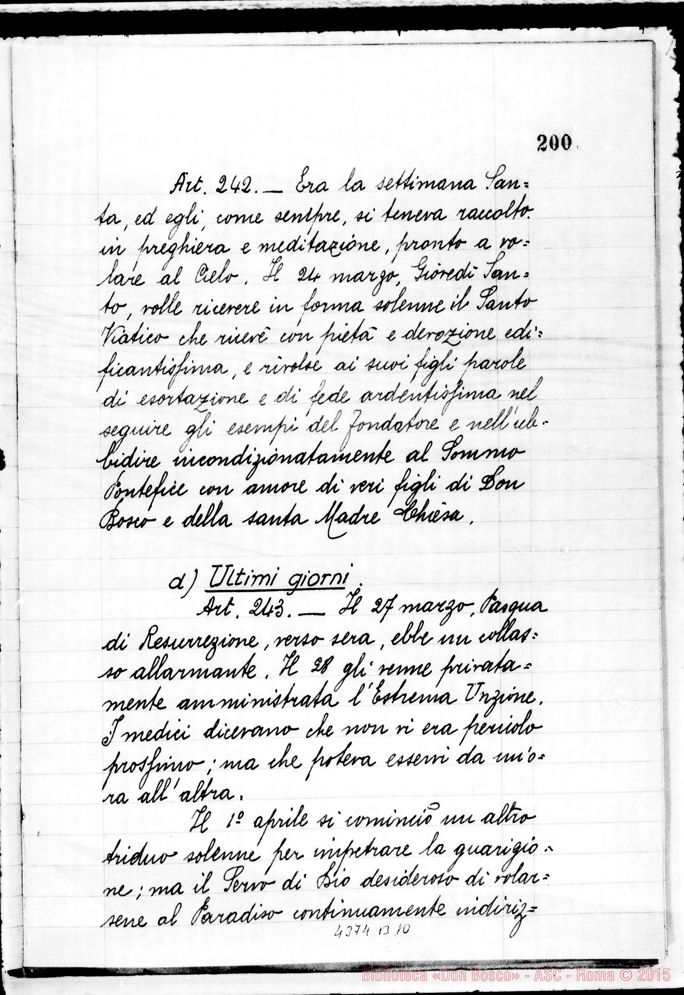 Fotogramma B 10 — Positiones et articuli. Presentai Franciscus Tomasetti