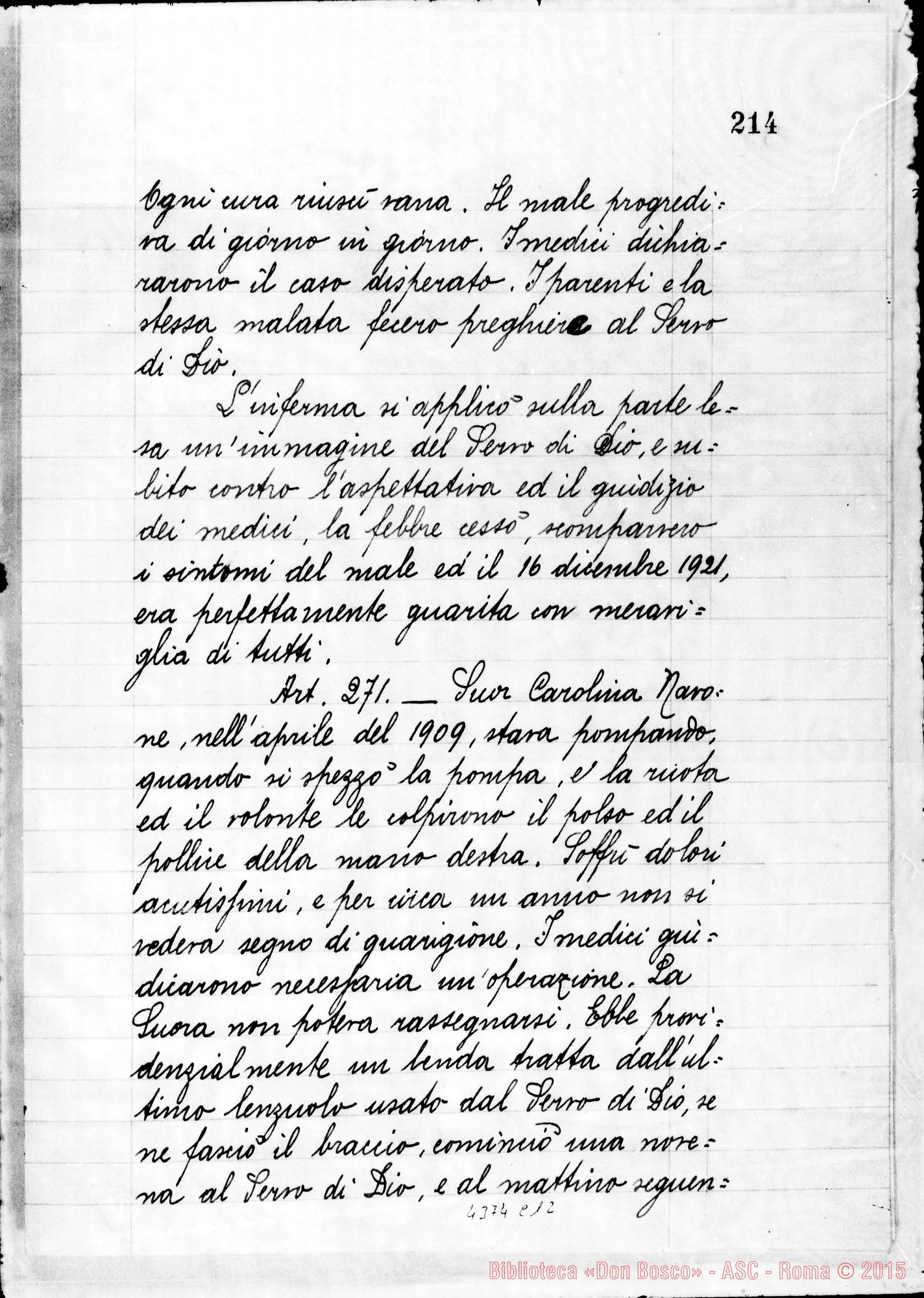 Fotogramma C 12 — Positiones et articuli. Presentai Franciscus Tomasetti