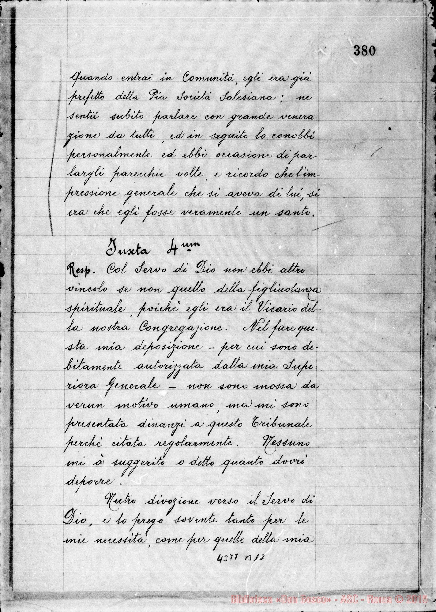 Fotogramma B 12 — Sorbone Enrichetta, suora F.M.A.