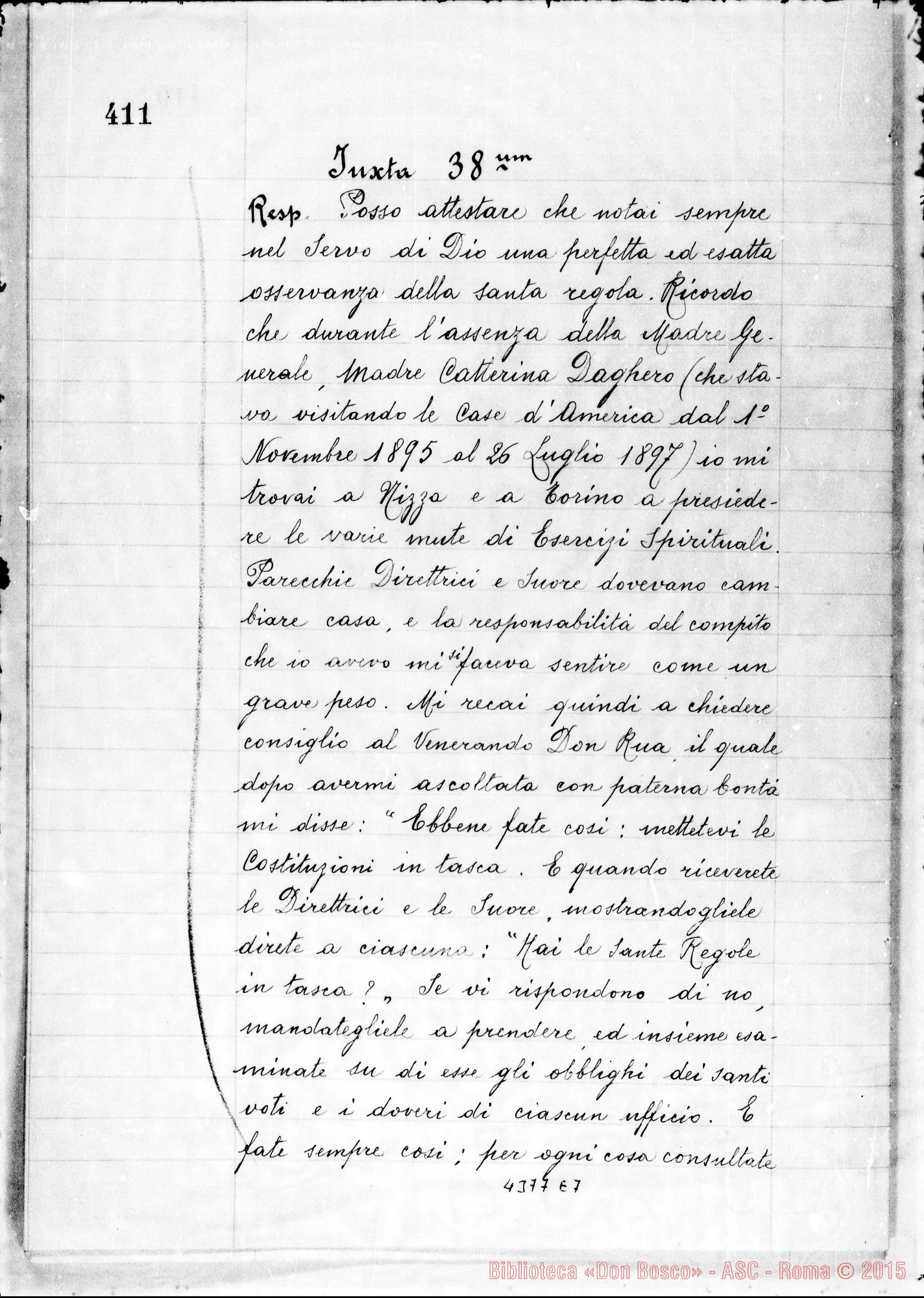 Fotogramma E 7 — Sorbone Enrichetta, suora F.M.A.