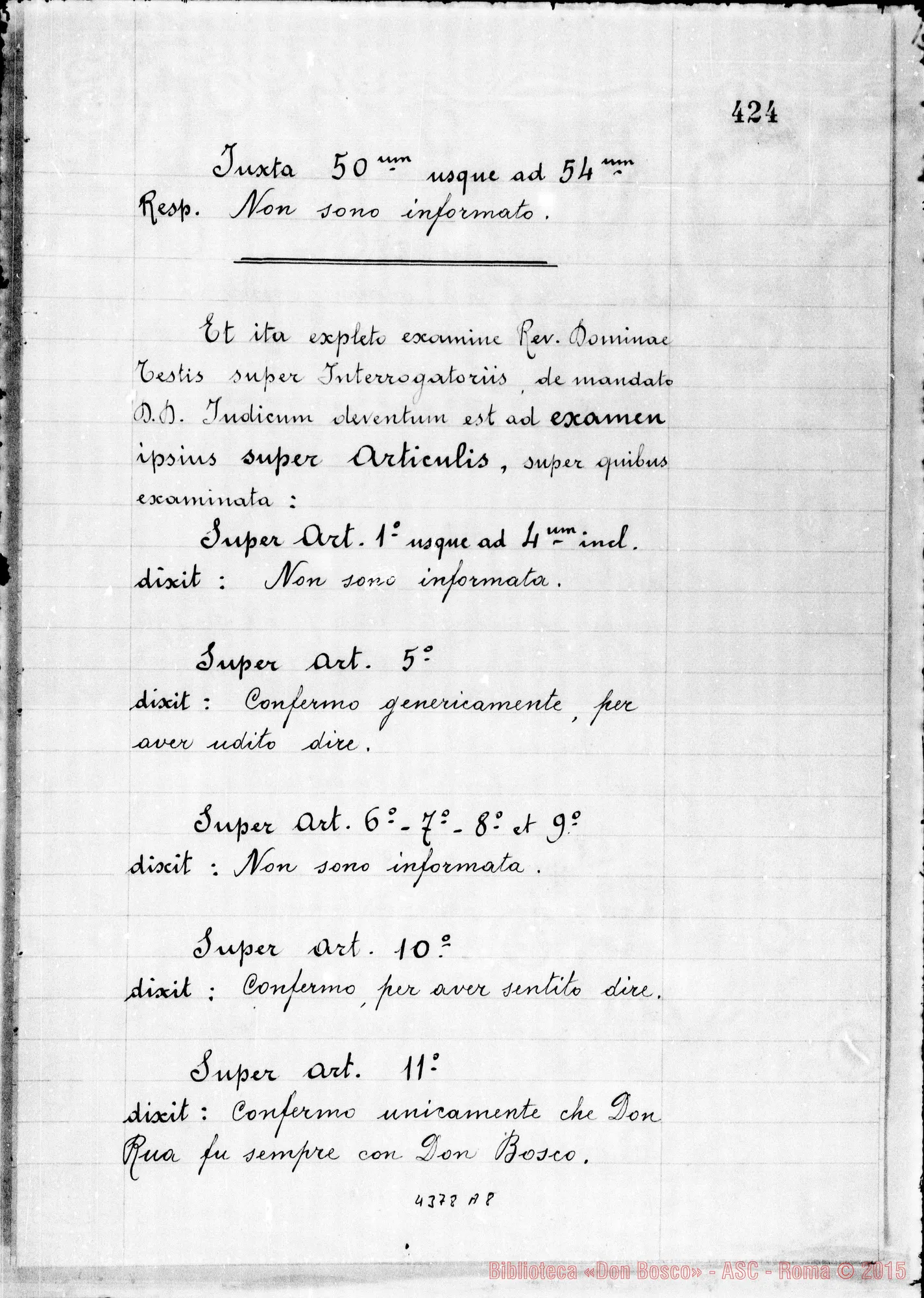 Fotogramma A 8 — Sorbone Enrichetta, suora F.M.A.