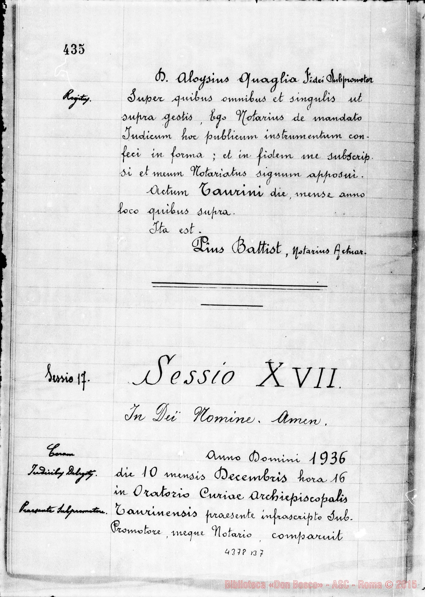 Fotogramma B 7 — Sorbone Enrichetta, suora F.M.A.