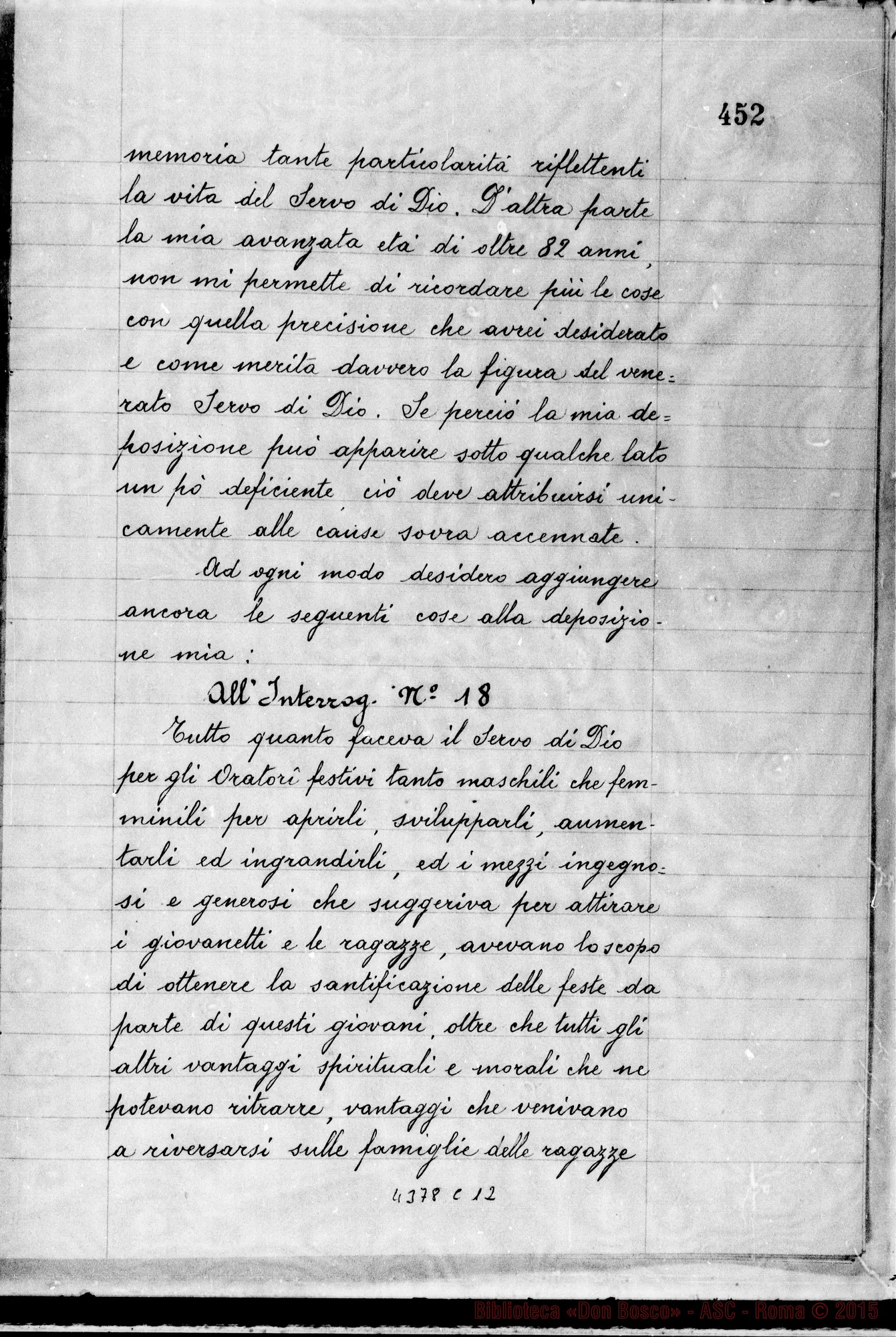 Fotogramma C 12 — Sorbone Enrichetta, suora F.M.A.
