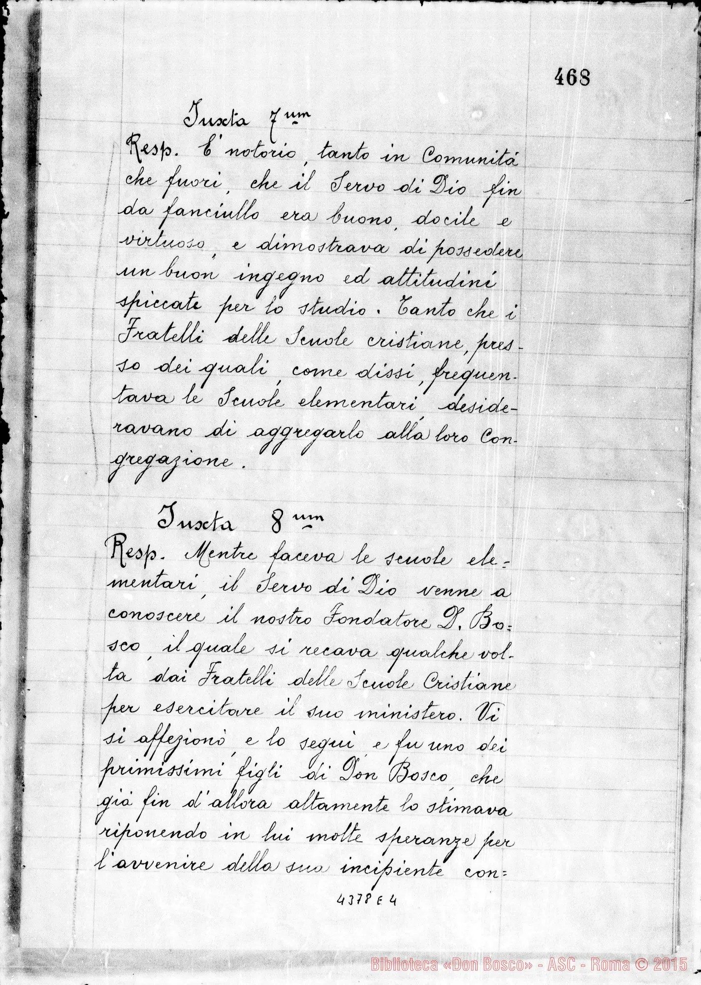 Fotogramma E 4 — Varvello Francesco, sac. SDB