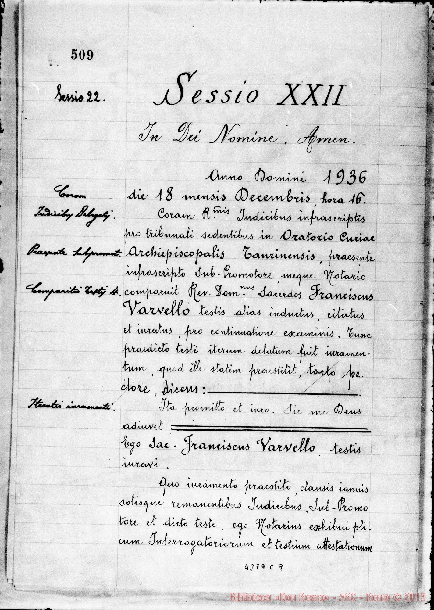 Fotogramma C 9 — Varvello Francesco, sac. SDB