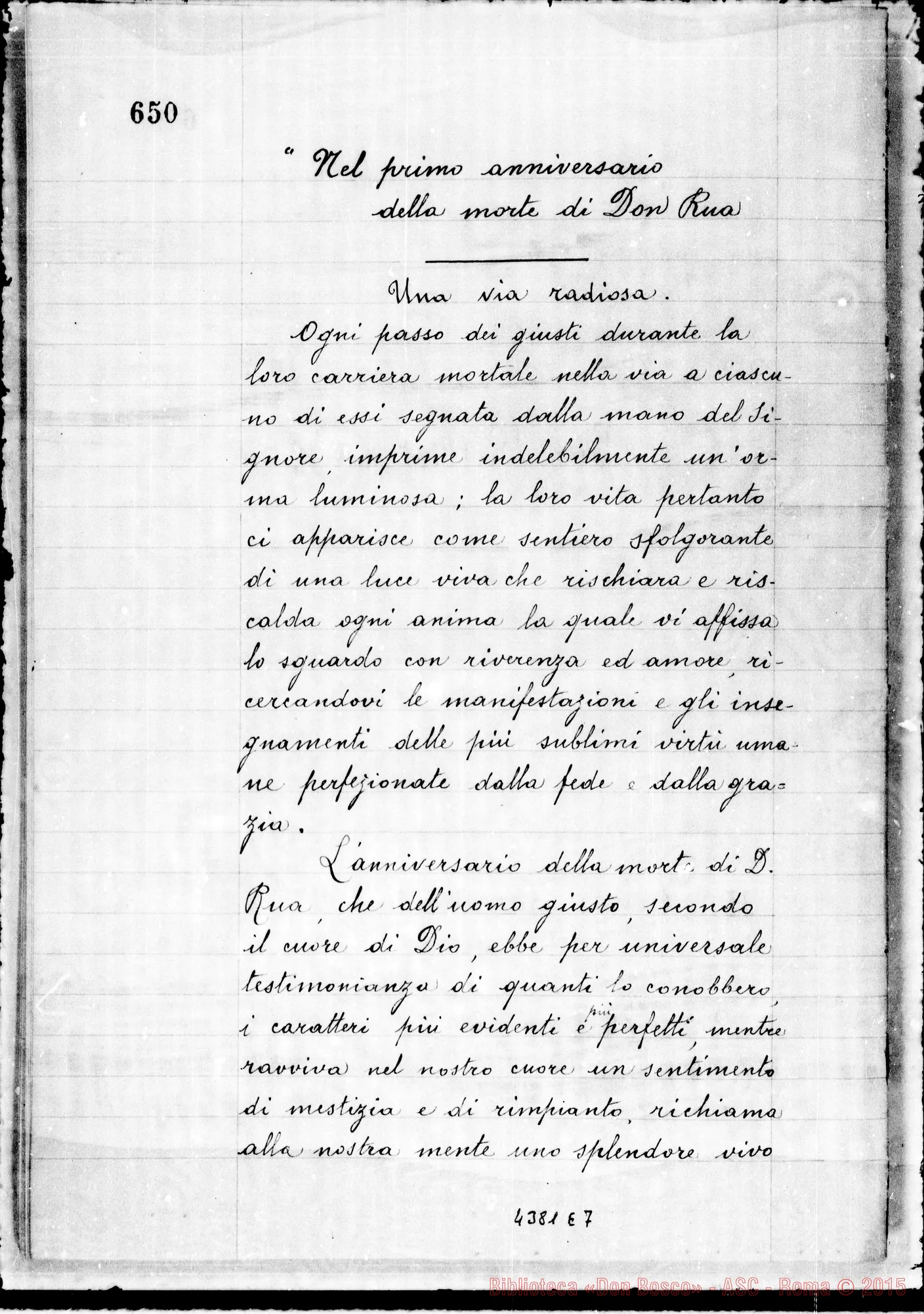 Fotogramma E 7 — Poesio Arturo, capo-divisione del Min. delle Finanze