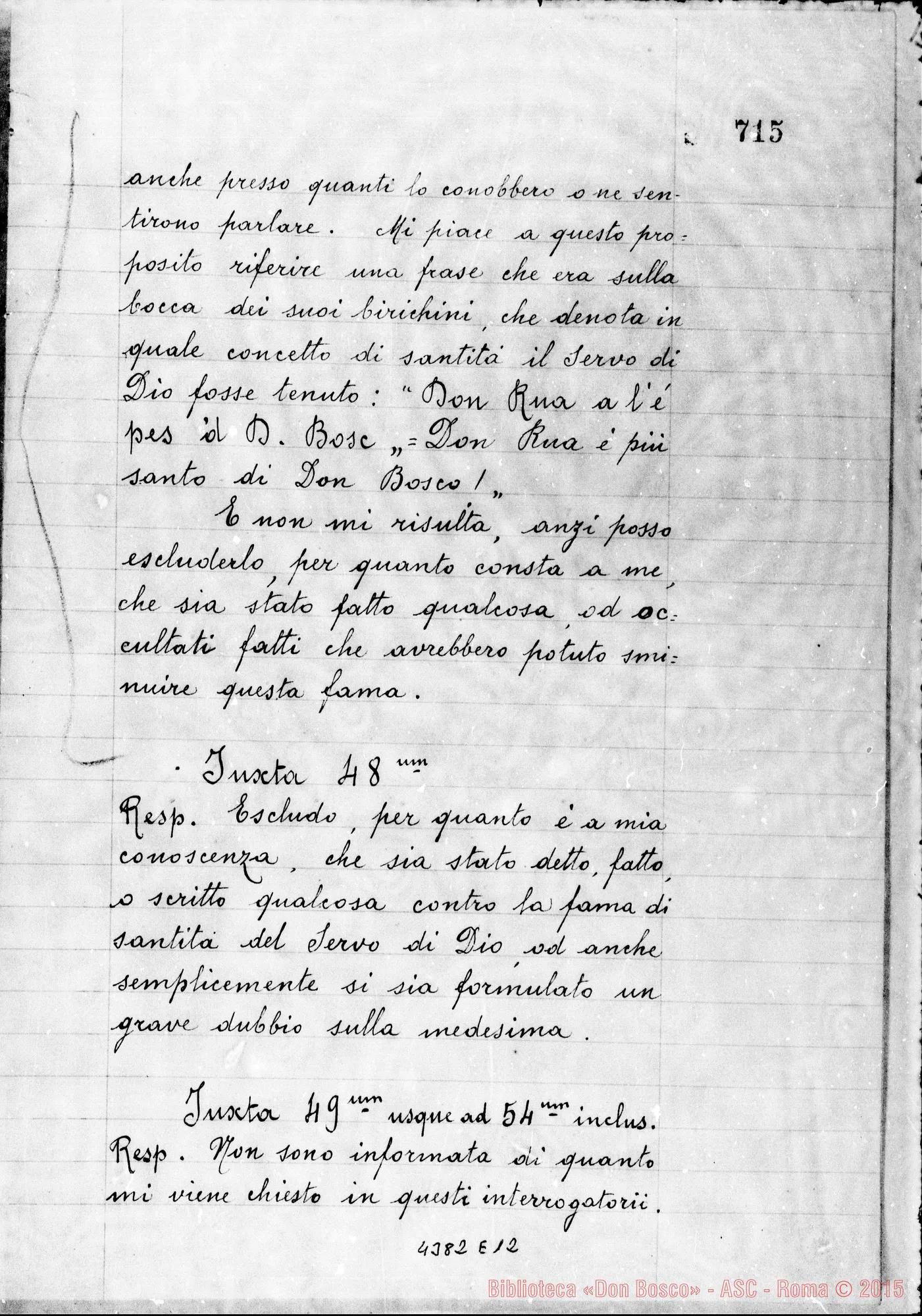 Fotogramma E 12 — Astesana Cesarina, fondatrice Patronato Mutuo Soccorso per le giovani operaie