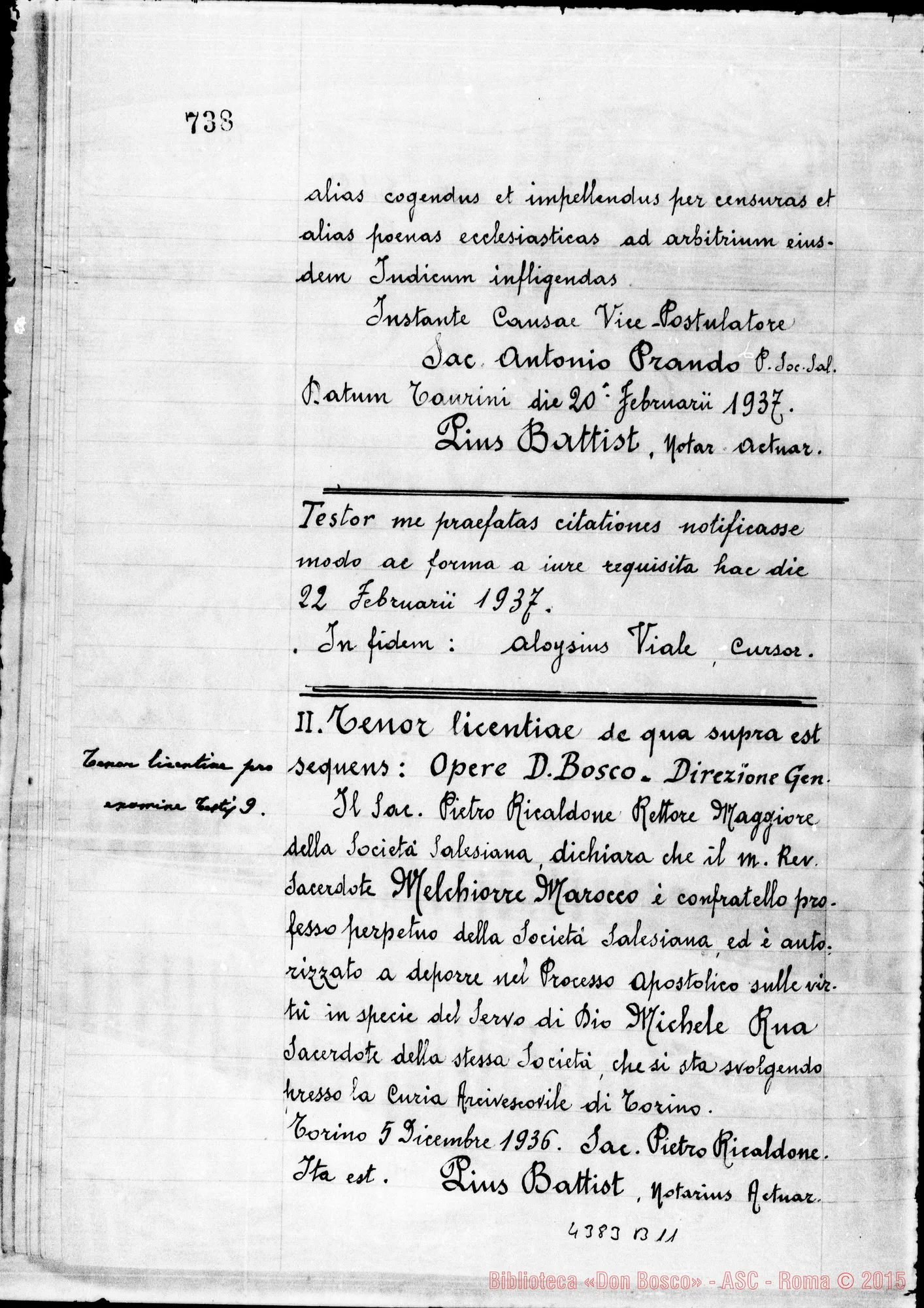 Fotogramma B 11 — Marocco Melchiorre, sac. SDB