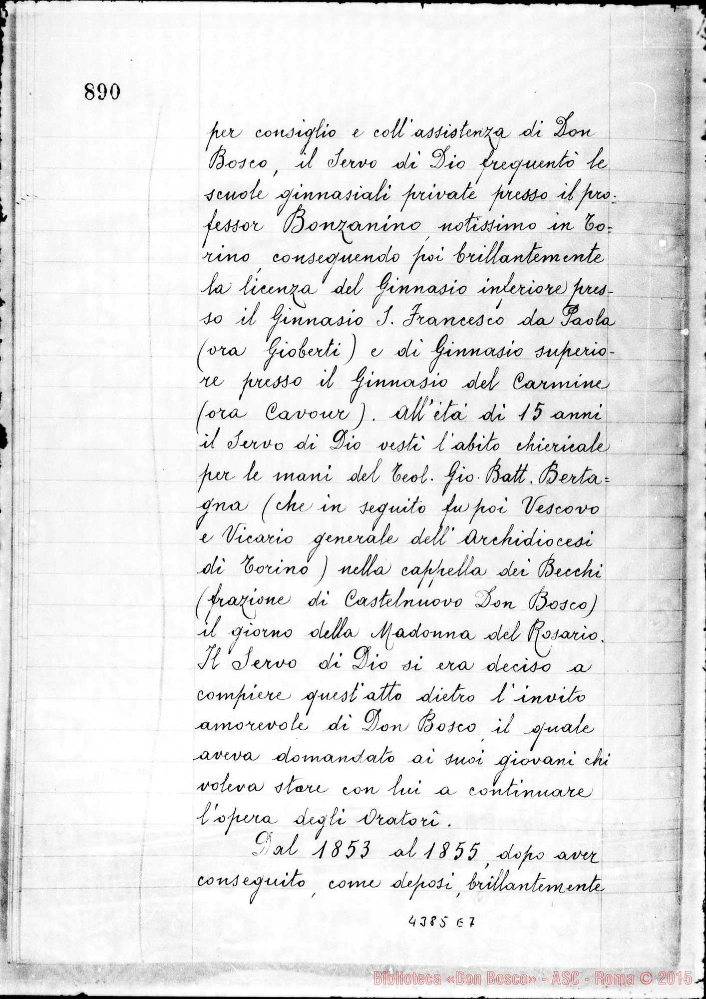 Fotogramma E 7 — Saluzzo Lorenzo, sac. SDB