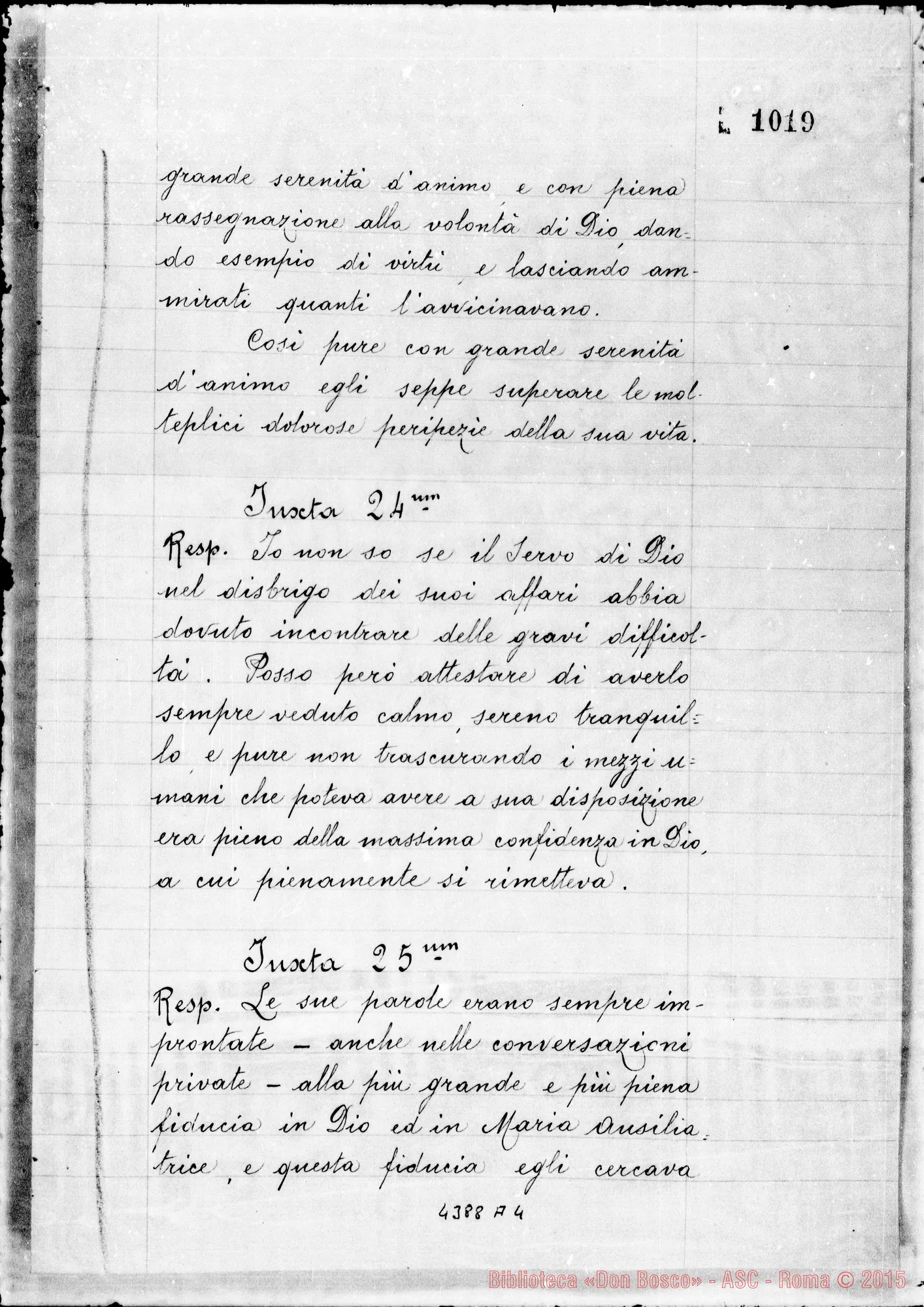 Fotogramma A 4 — Peynetti Pier Luigi, dottore in Medicina