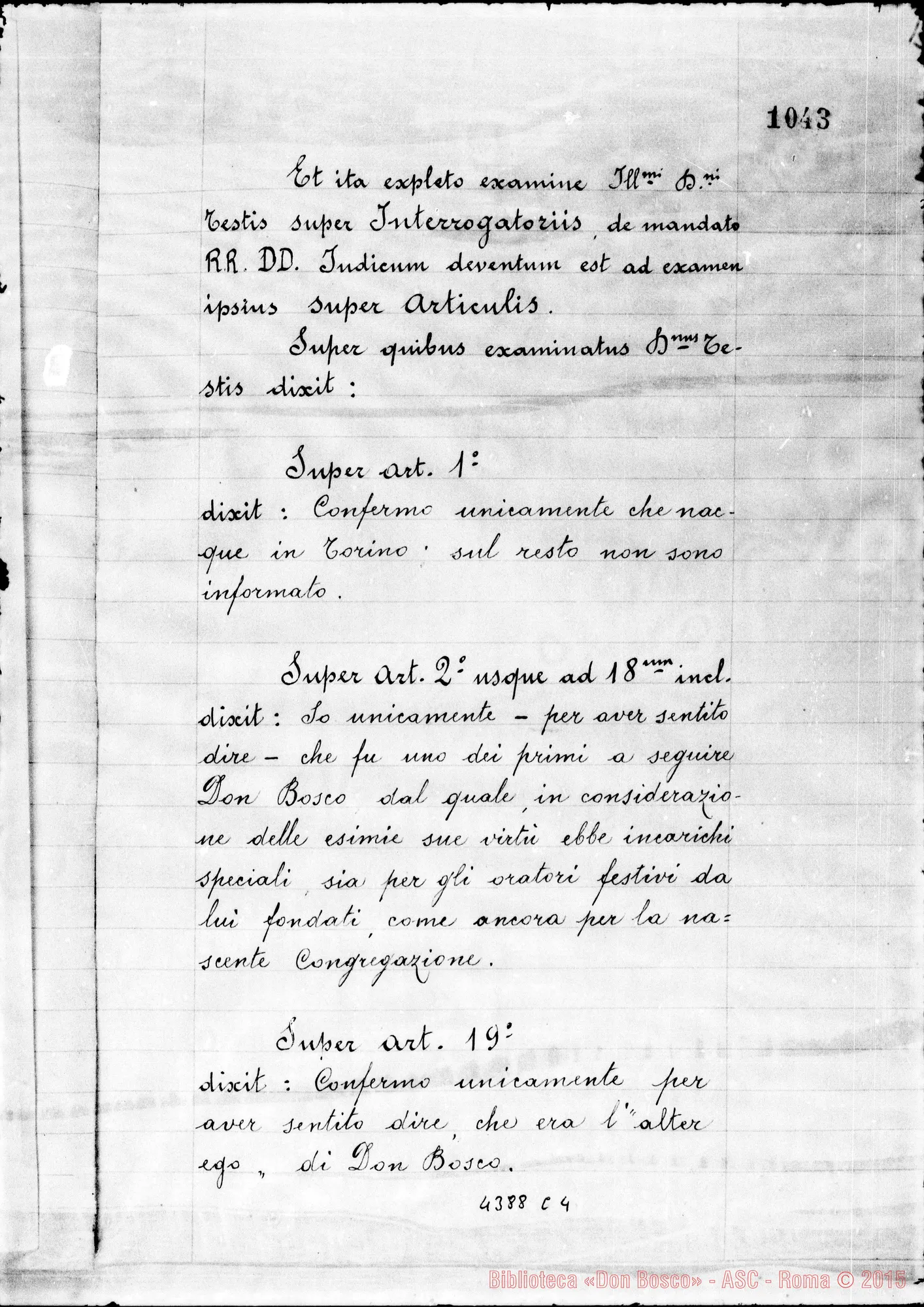 Fotogramma C 4 — Peynetti Pier Luigi, dottore in Medicina