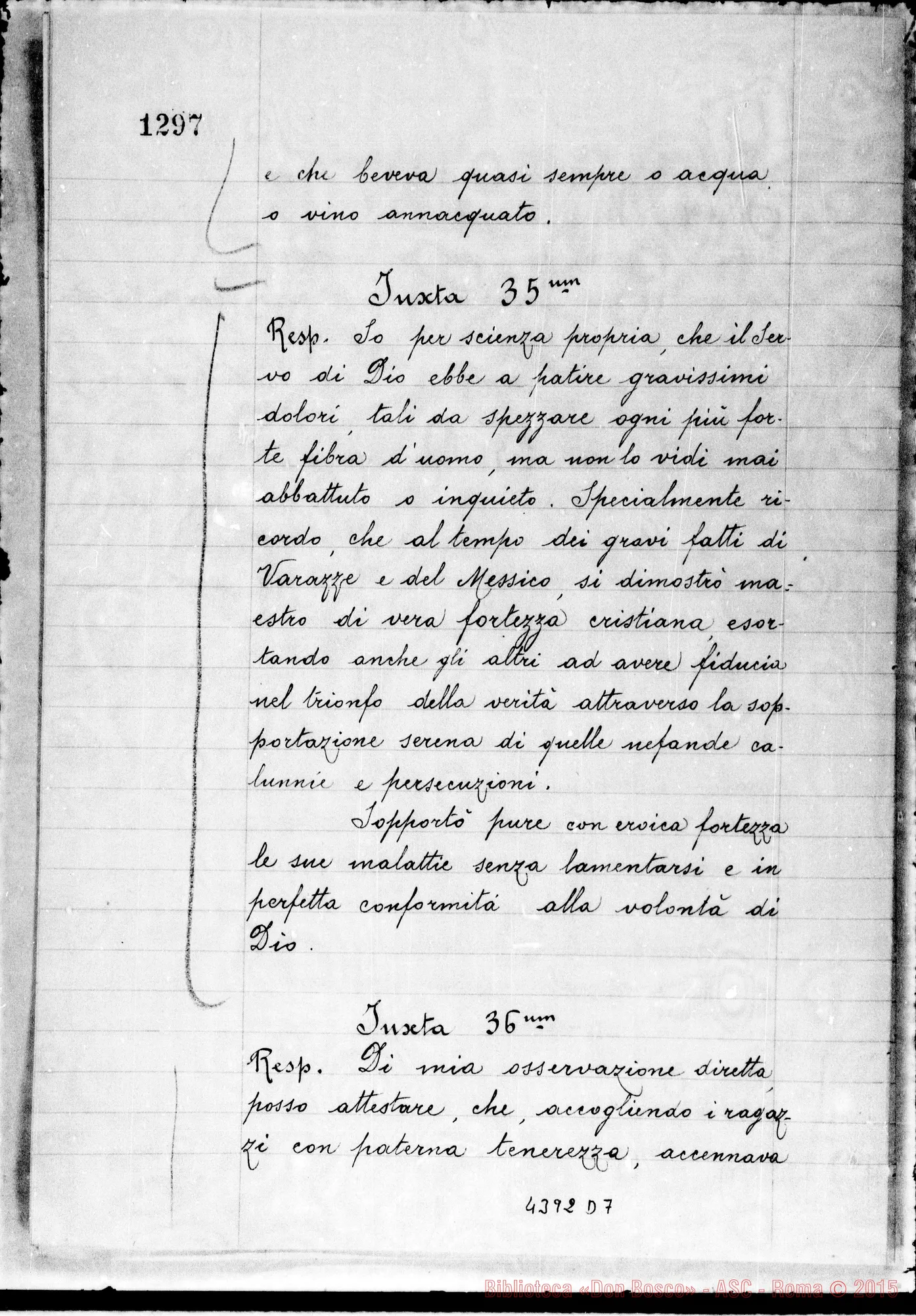 Fotogramma D 7 — Gallea Roberto, sac. curato di S. Gioachino in Torino