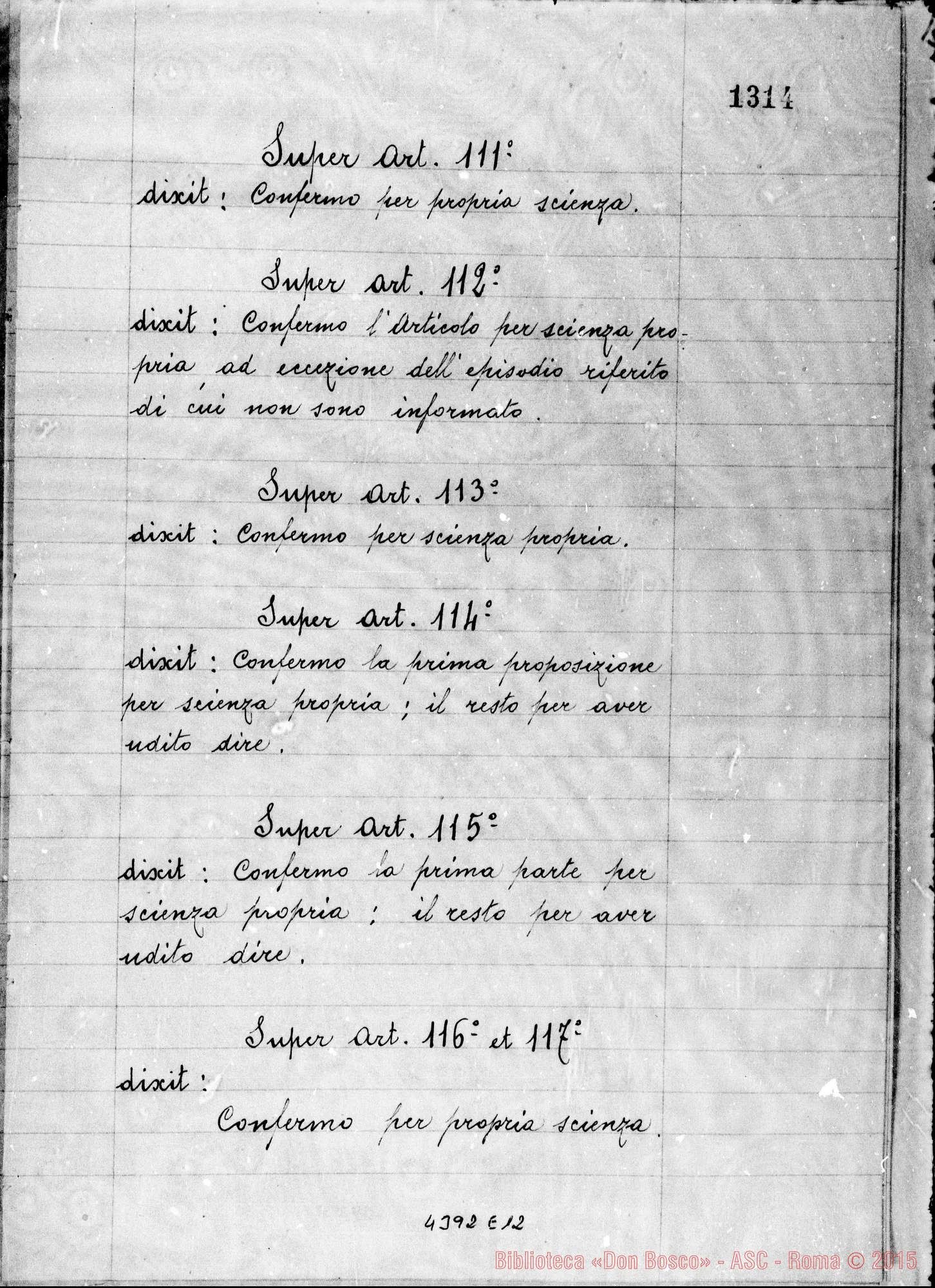 Fotogramma E 12 — Gallea Roberto, sac. curato di S. Gioachino in Torino