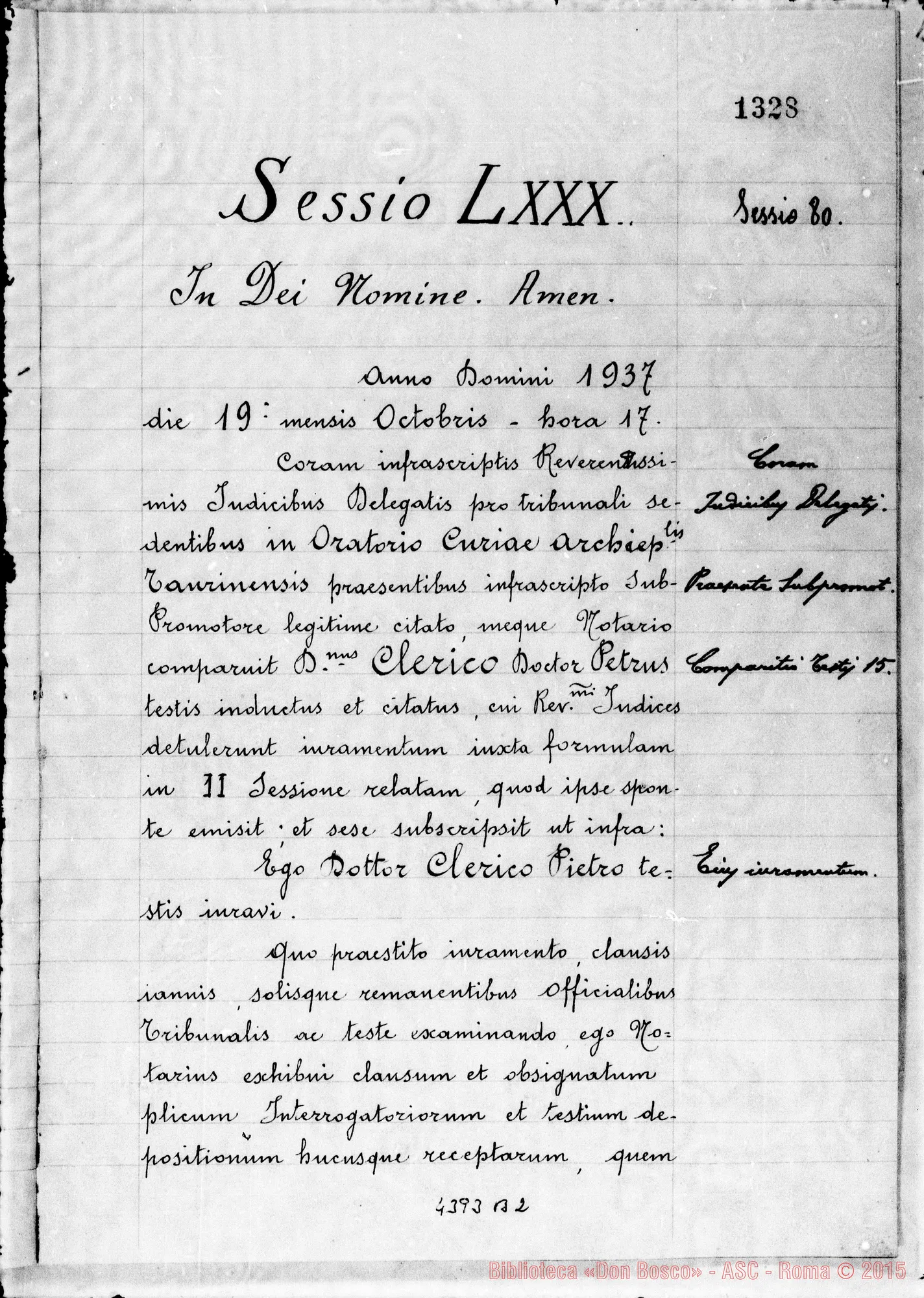 Fotogramma B 2 — Clerico Pietro, laureato in medicina, cav. di S. Silvestro