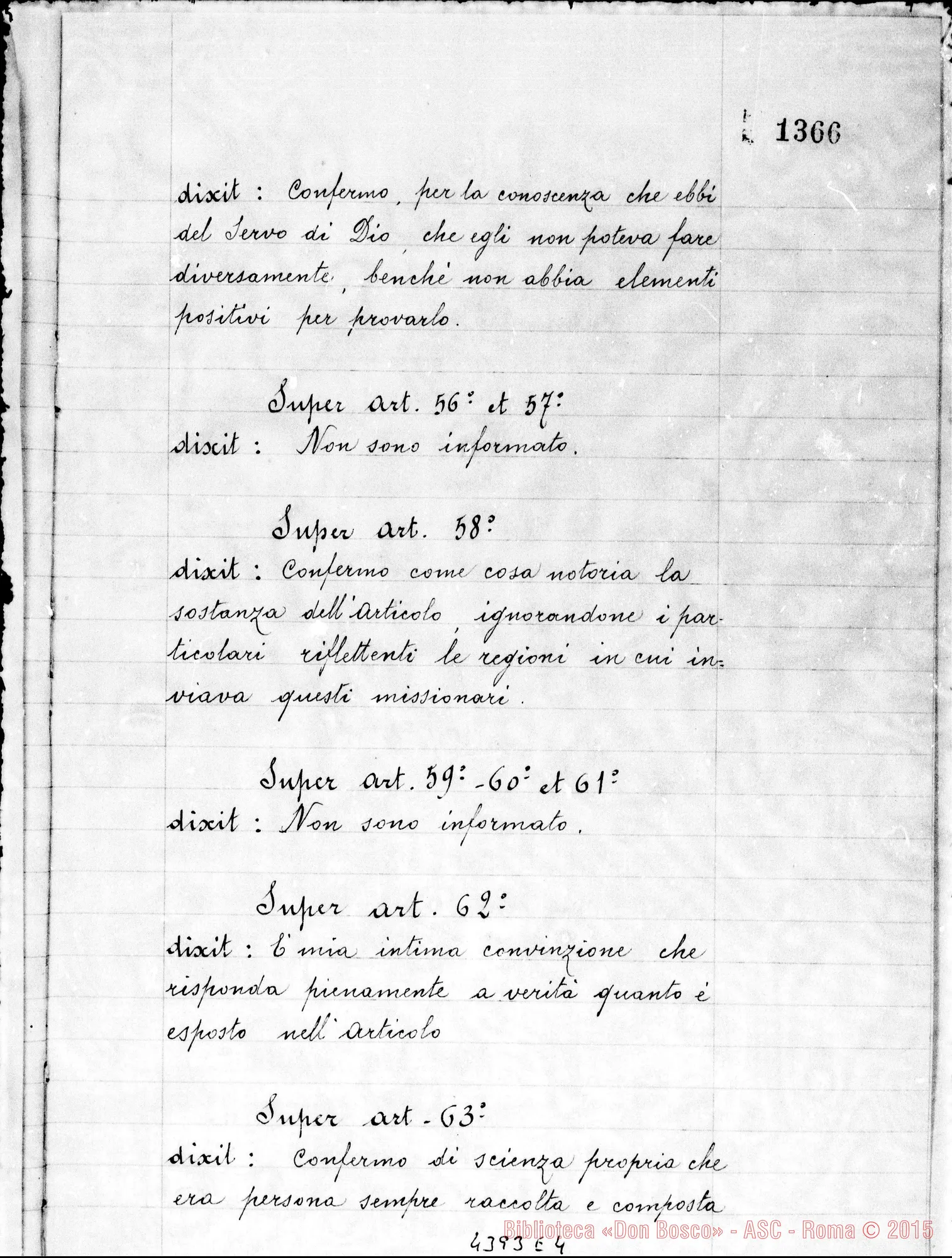 Fotogramma E 4 — Clerico Pietro, laureato in medicina, cav. di S. Silvestro