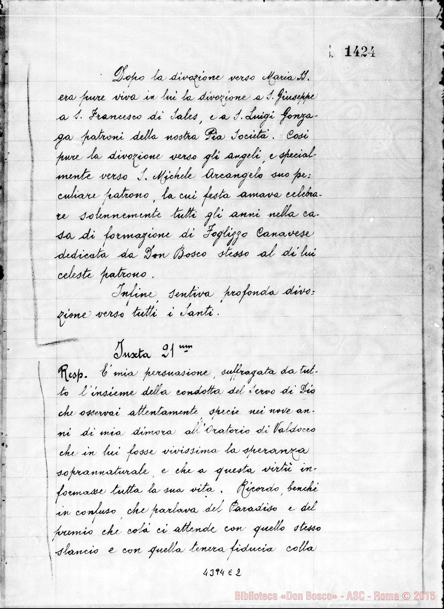 Fotogramma E 2 — Gennaro Andrea, sac. SDB