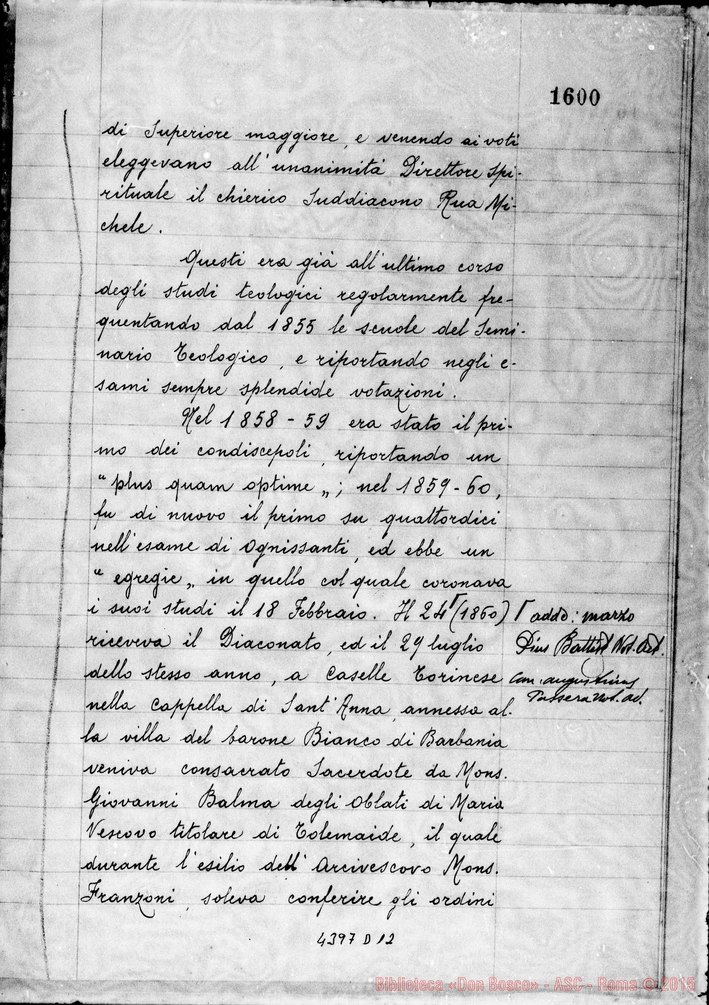 Fotogramma D 12 — Amadei Angelo, sac. SDB