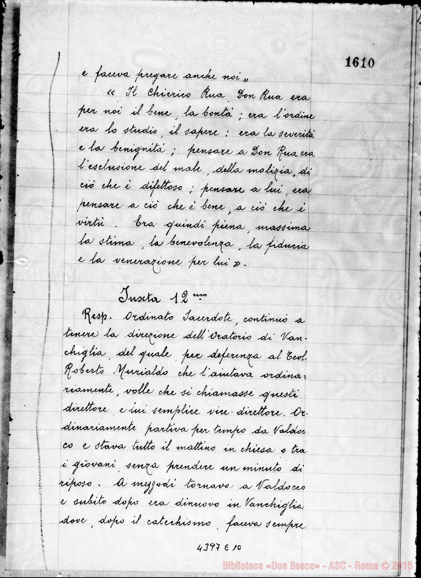 Fotogramma E 10 — Amadei Angelo, sac. SDB