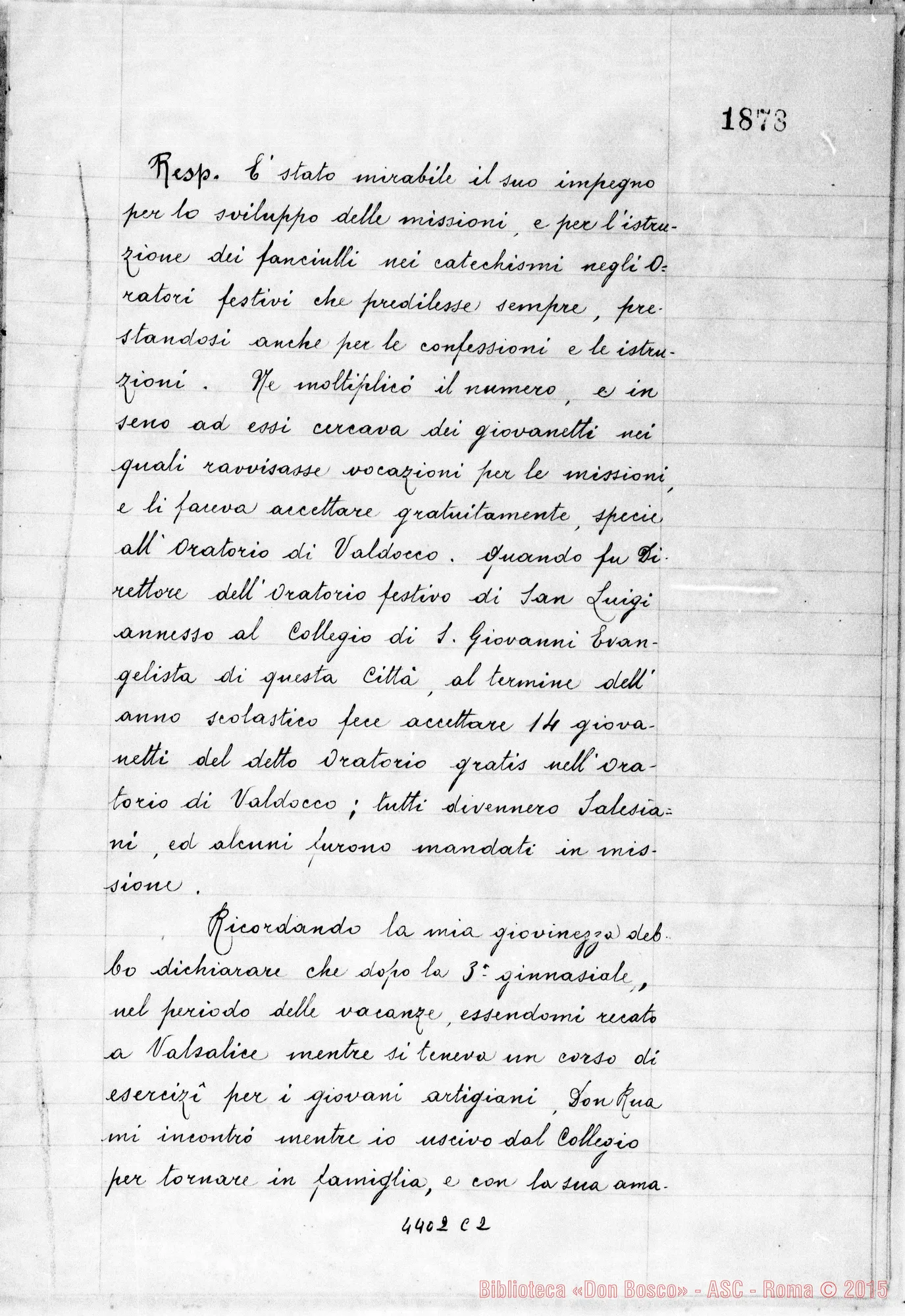 Fotogramma C 2 — Federico Emanuel, vesc. di Castellammare di Stabia