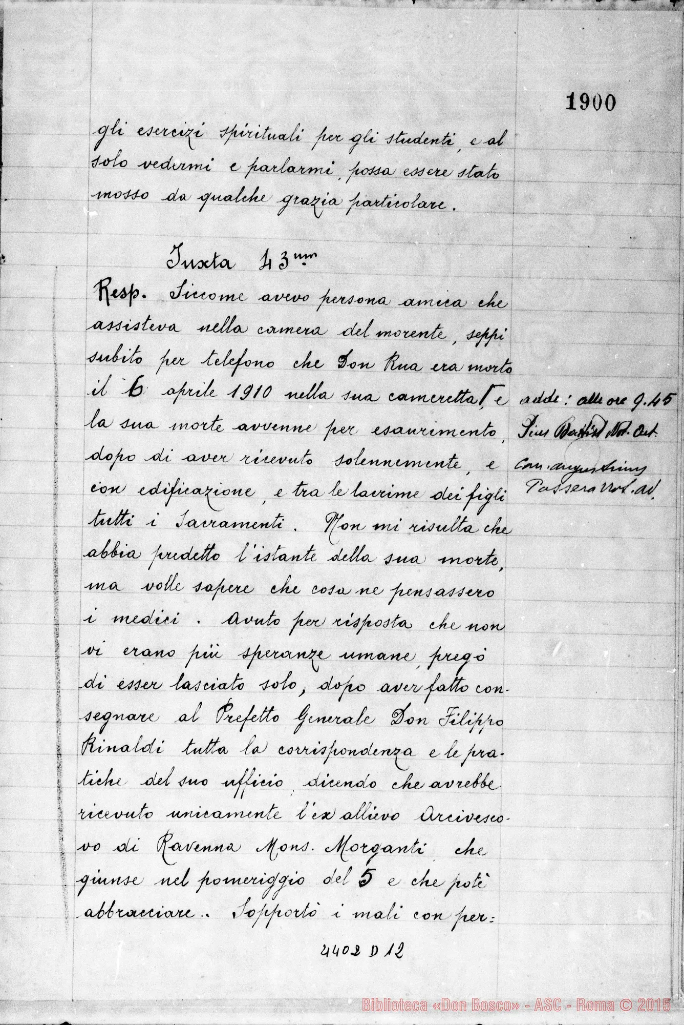 Fotogramma D 12 — Federico Emanuel, vesc. di Castellammare di Stabia