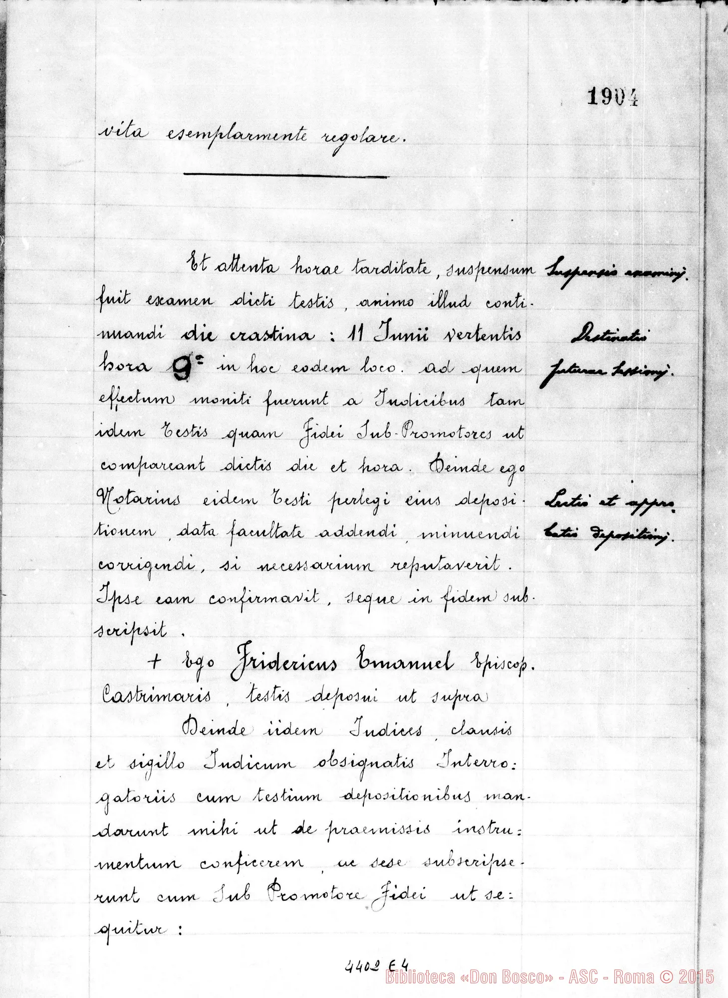 Fotogramma E 4 — Federico Emanuel, vesc. di Castellammare di Stabia