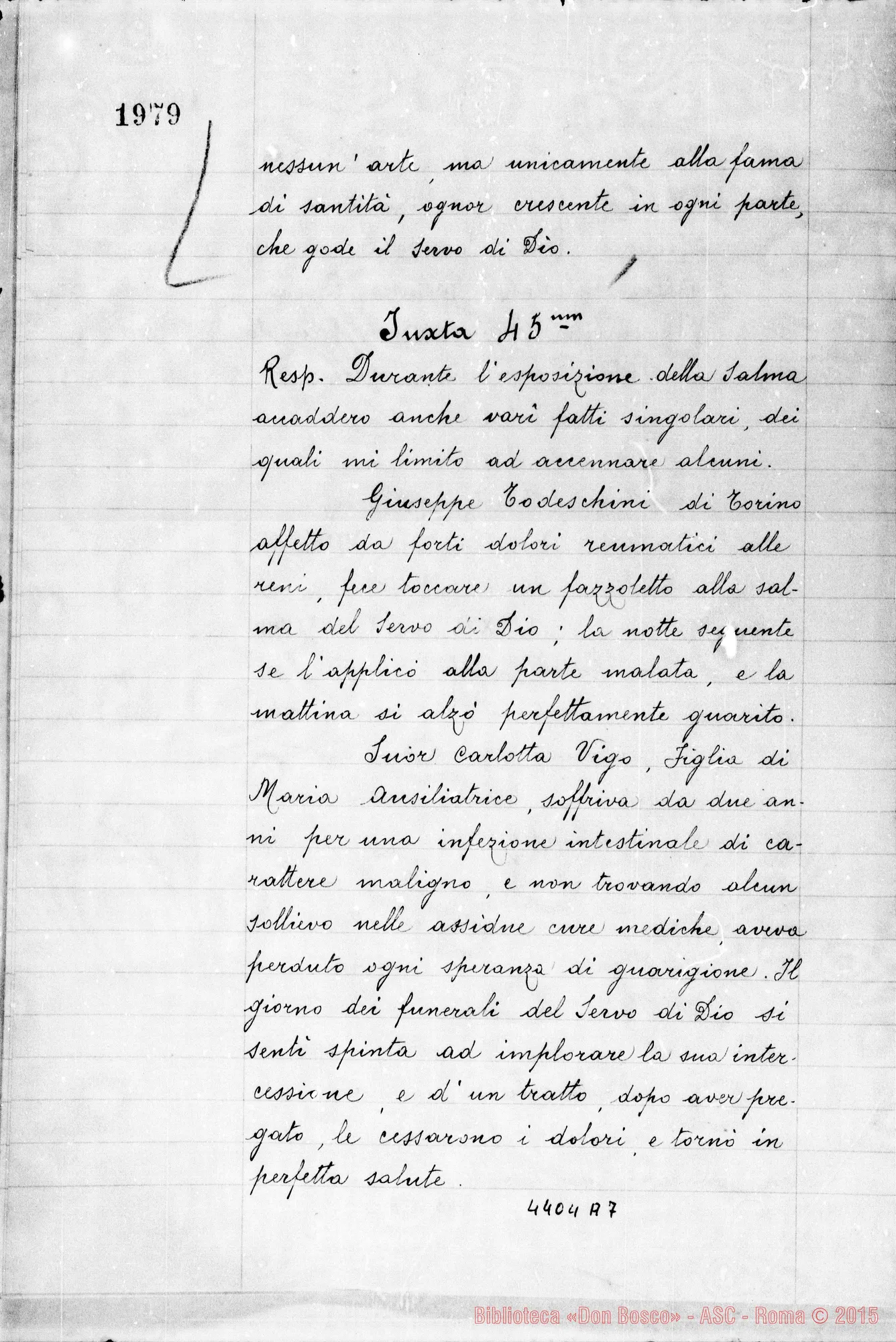 Fotogramma A 7 — Amadei Angelo, sac. SDB (suspensum fuerat per aliquot dies)